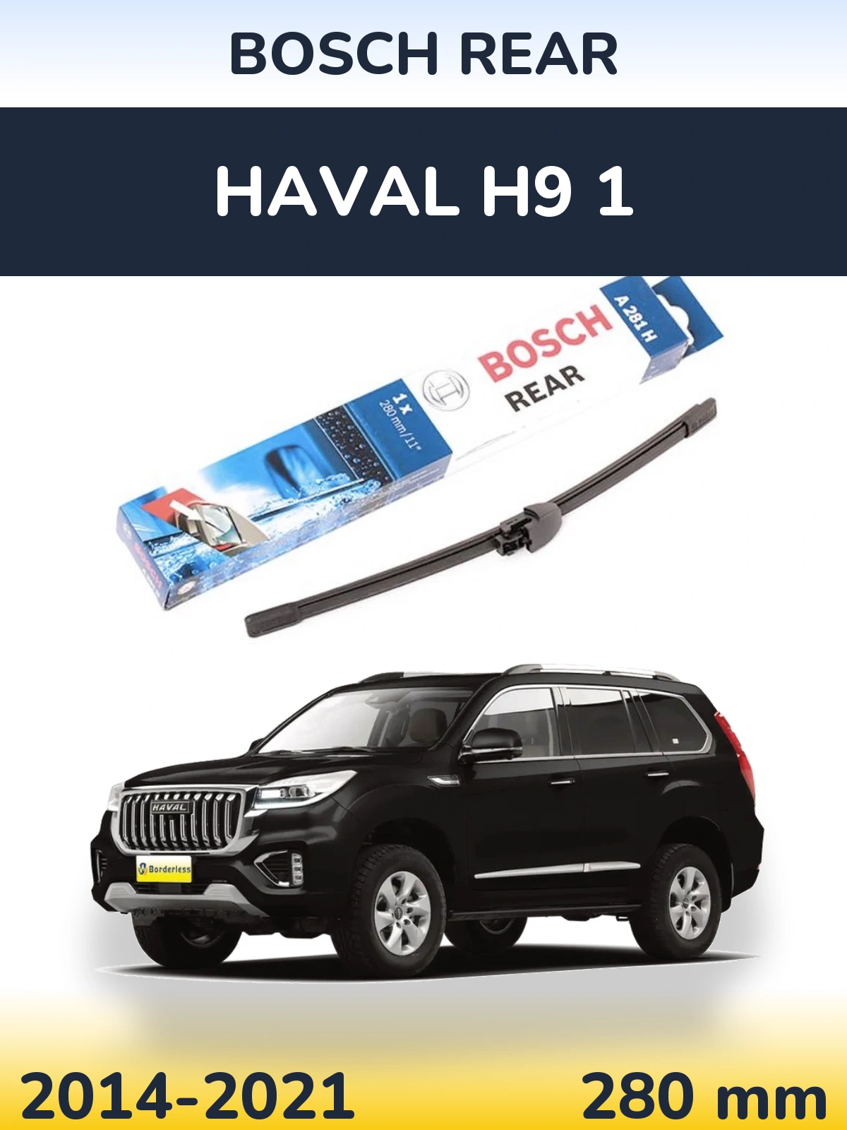 Torkarblad BOSCH Rear för Haval H9 1