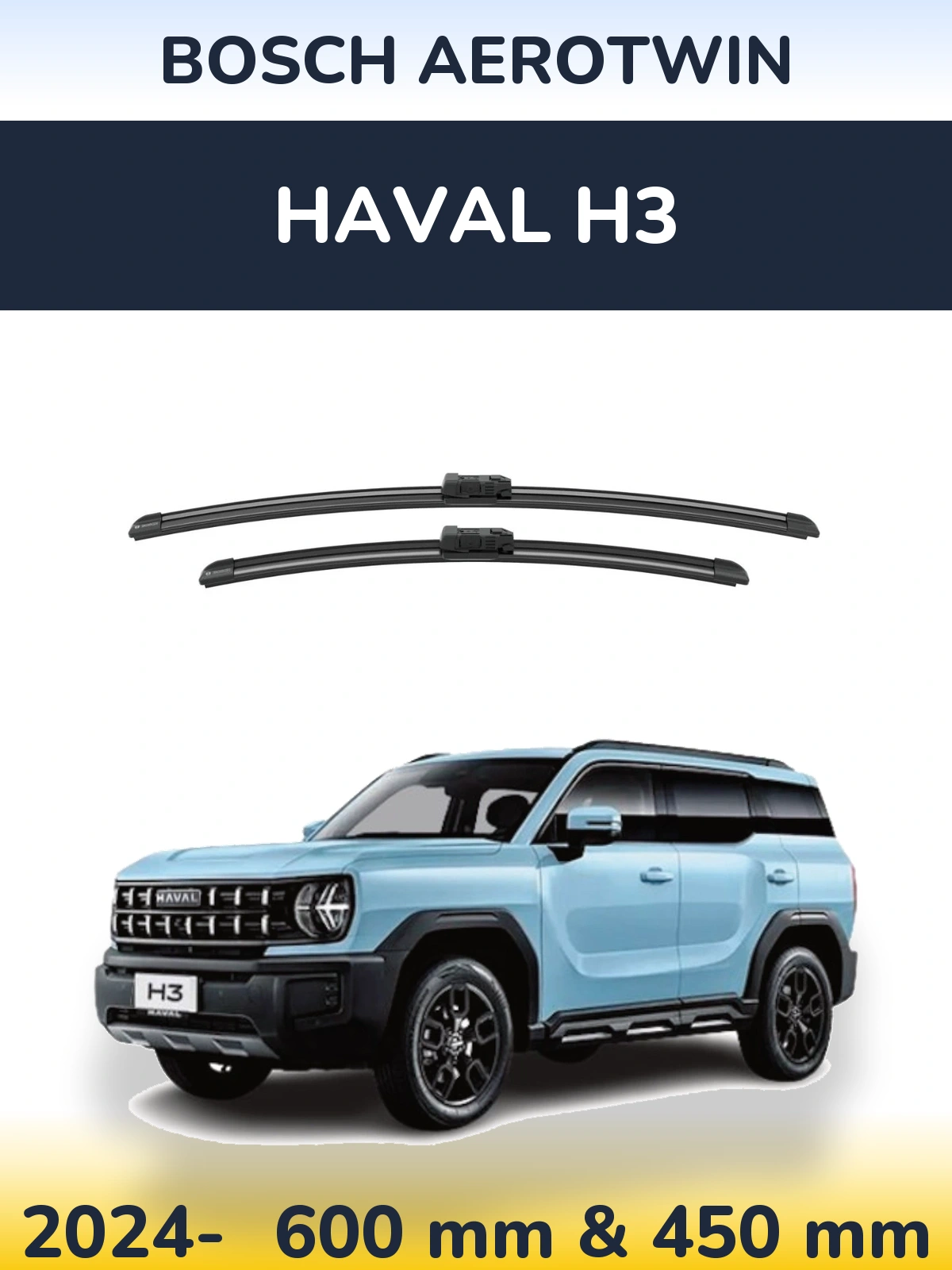 Torkarblad BOSCH AeroTwin för Haval H3