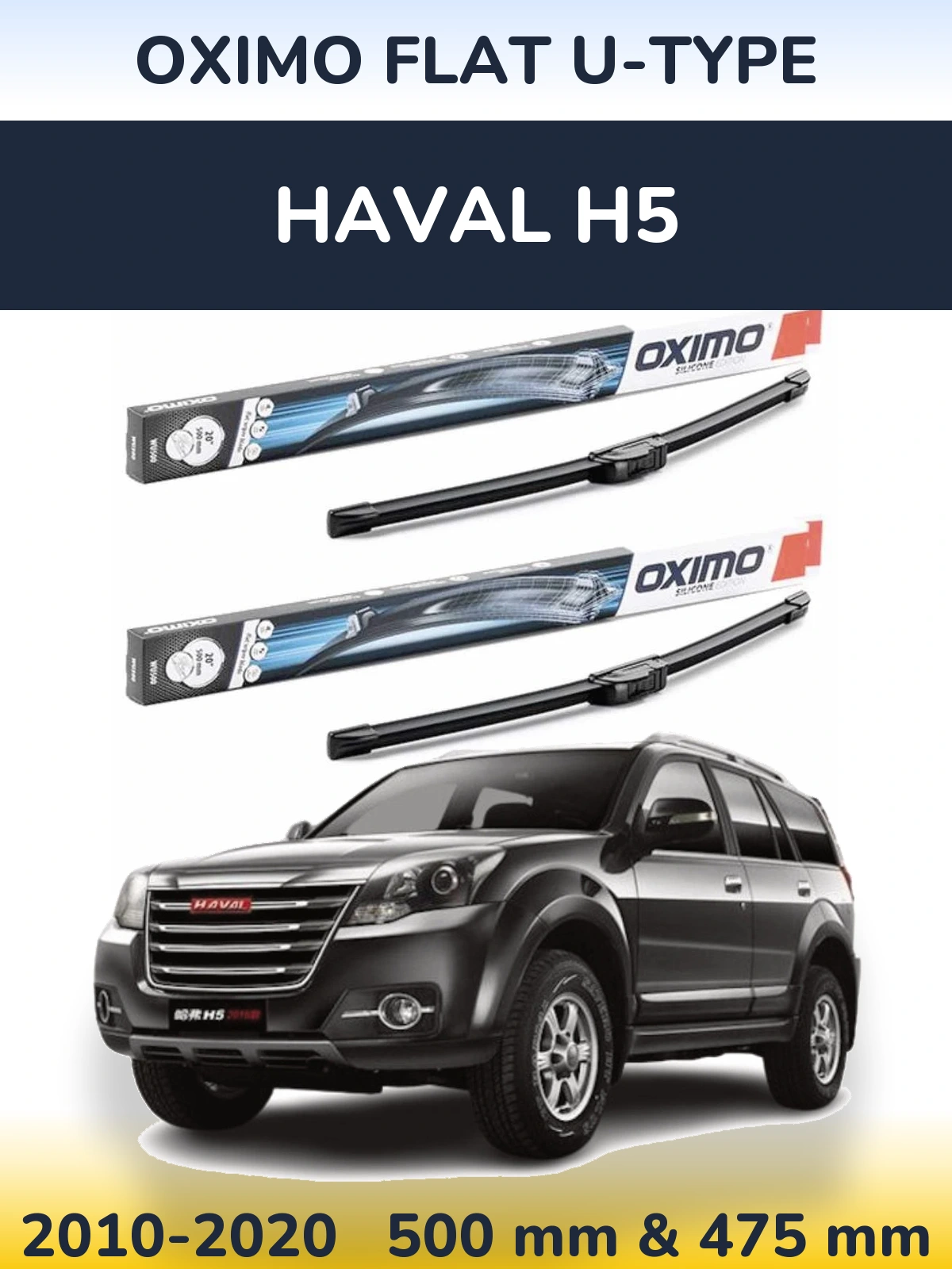 Torkarblad Oximo Flat U-type för Haval H5