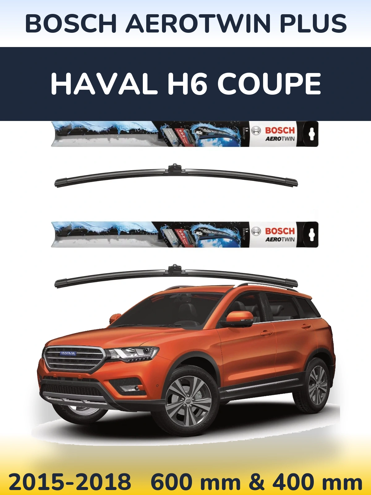 Torkarblad BOSCH AeroTwin Plus för Haval H6 coupe