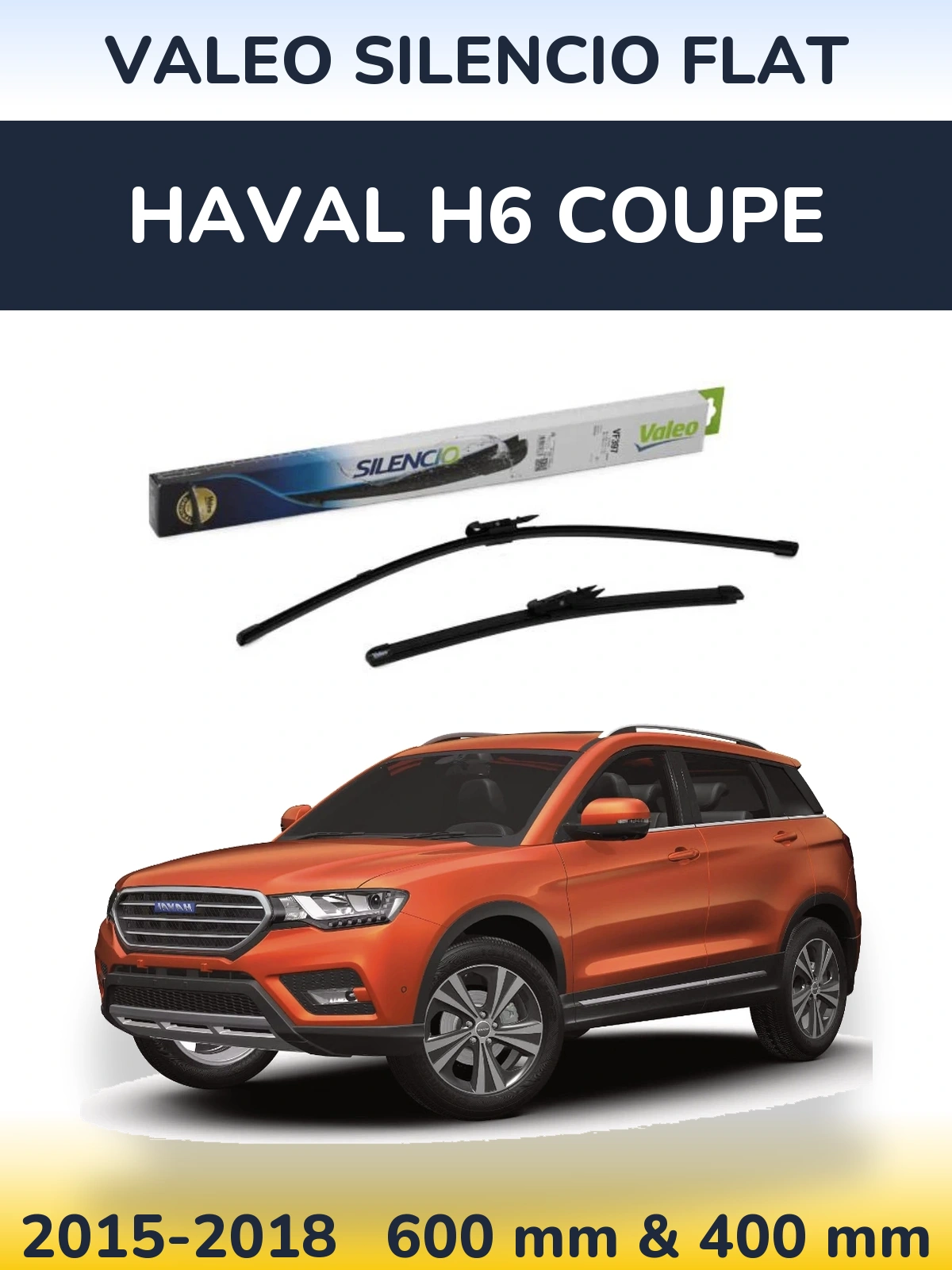 Torkarblad Valeo Silencio Flat för Haval H6 coupe
