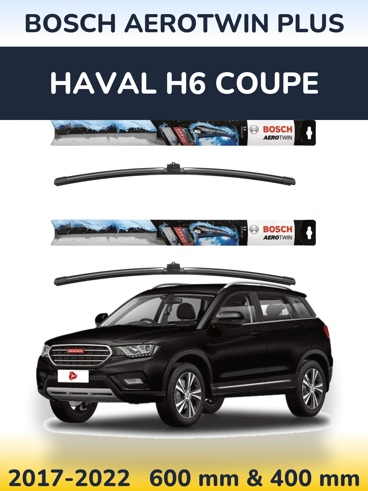 Torkarblad BOSCH AeroTwin Plus för Haval H6 coupe