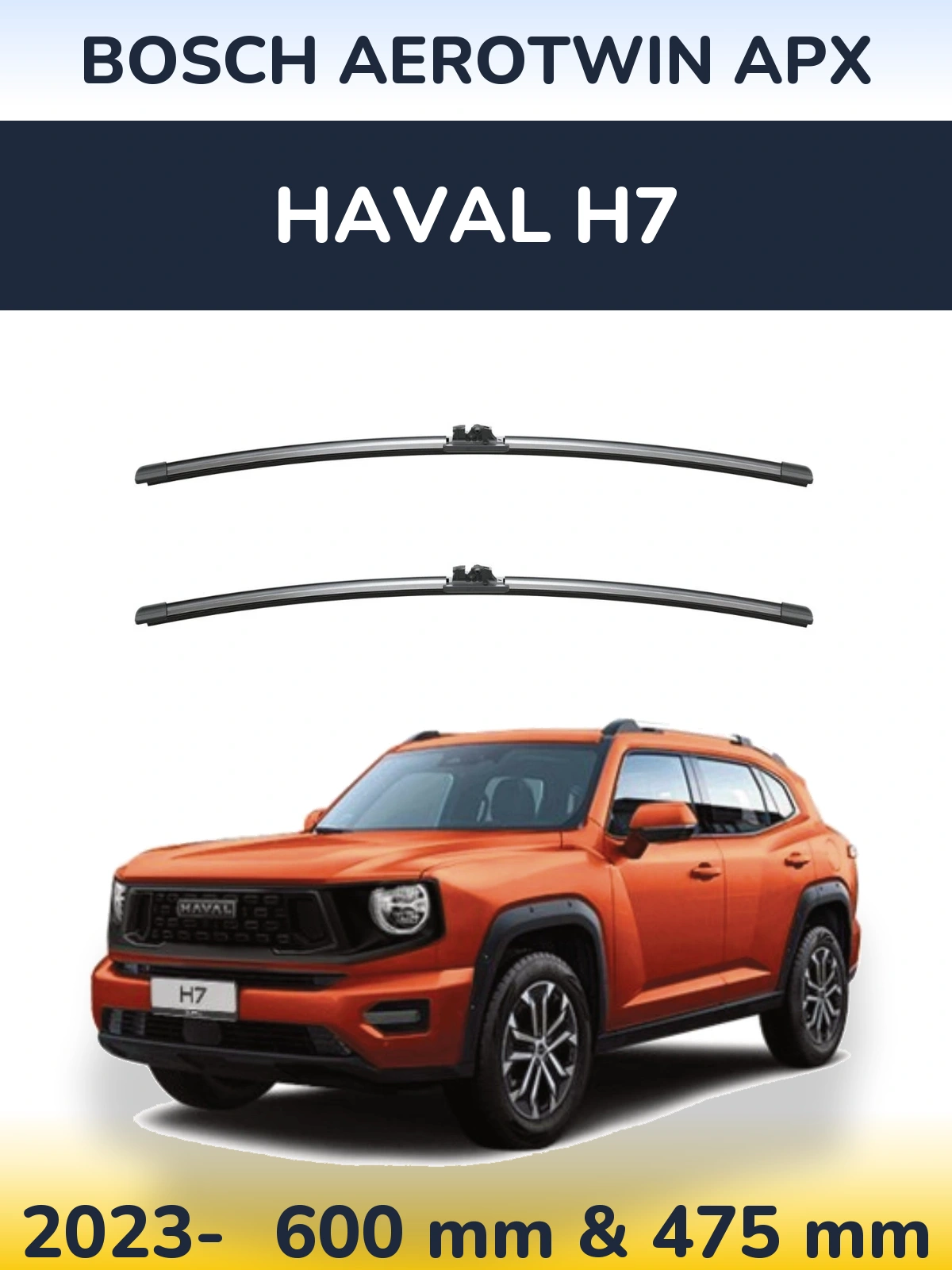 Torkarblad BOSCH AeroTwin APX för Haval H7