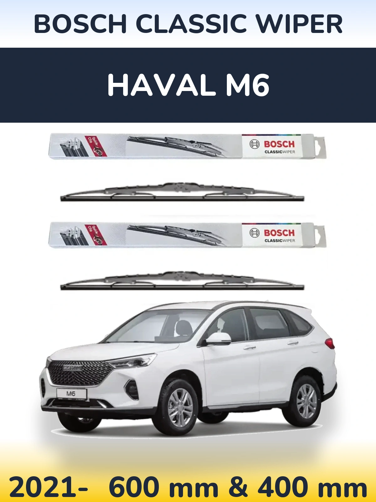 Torkarblad BOSCH Classic Wiper för Haval M6