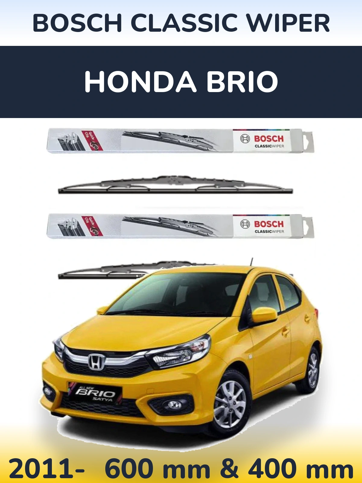 Torkarblad BOSCH Classic Wiper för Honda Brio