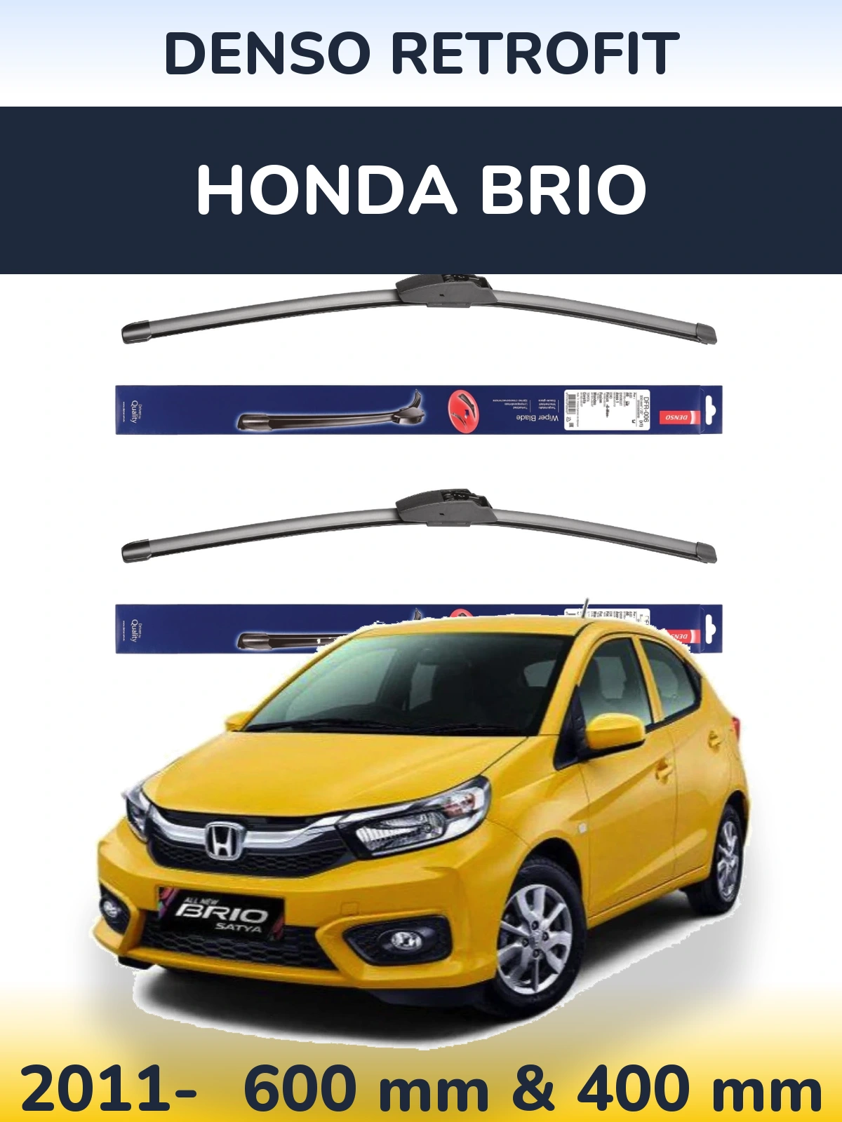 Torkarblad Denso Retrofit för Honda Brio