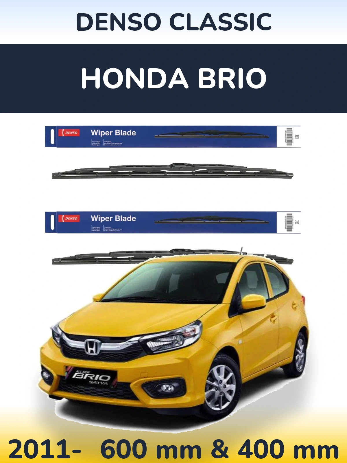 Torkarblad Denso Classic för Honda Brio