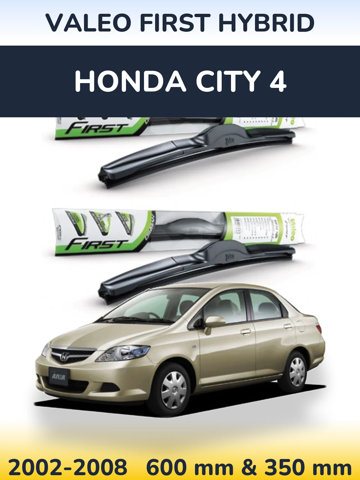 Torkarblad Valeo First Hybrid för Honda City 4