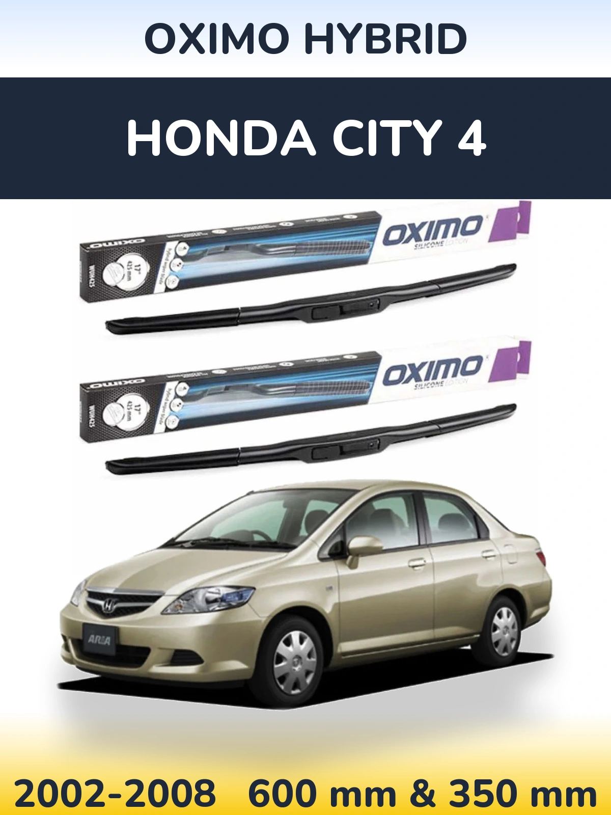 Torkarblad Oximo Hybrid för Honda City 4