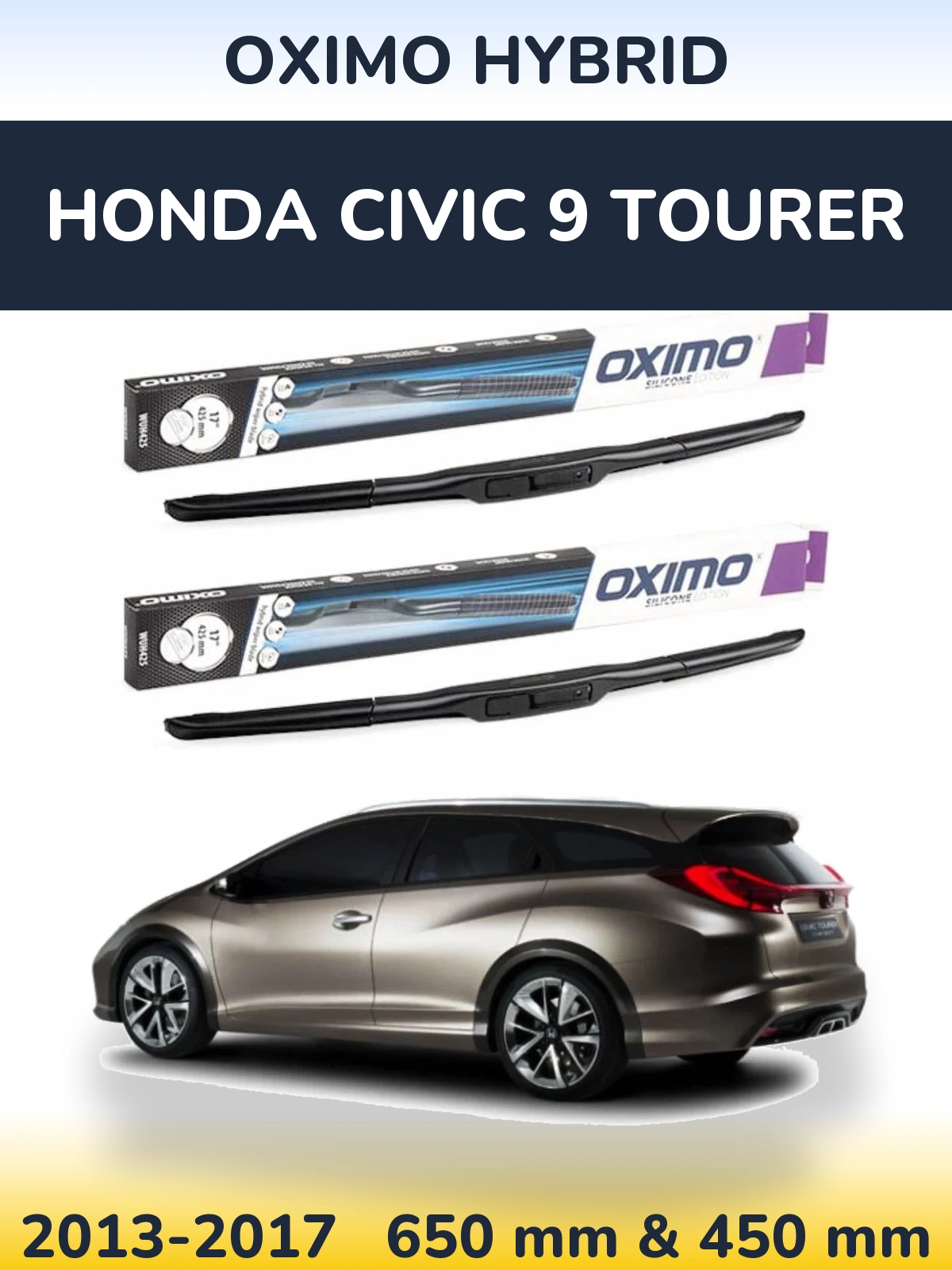 Torkarblad Oximo Hybrid för Honda Civic 9 Tourer