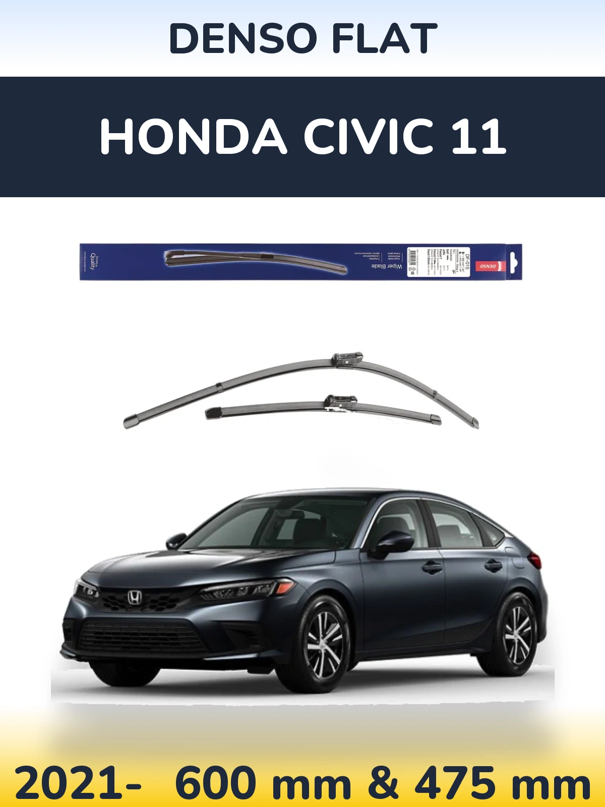 Torkarblad Denso Flat för Honda Civic 11