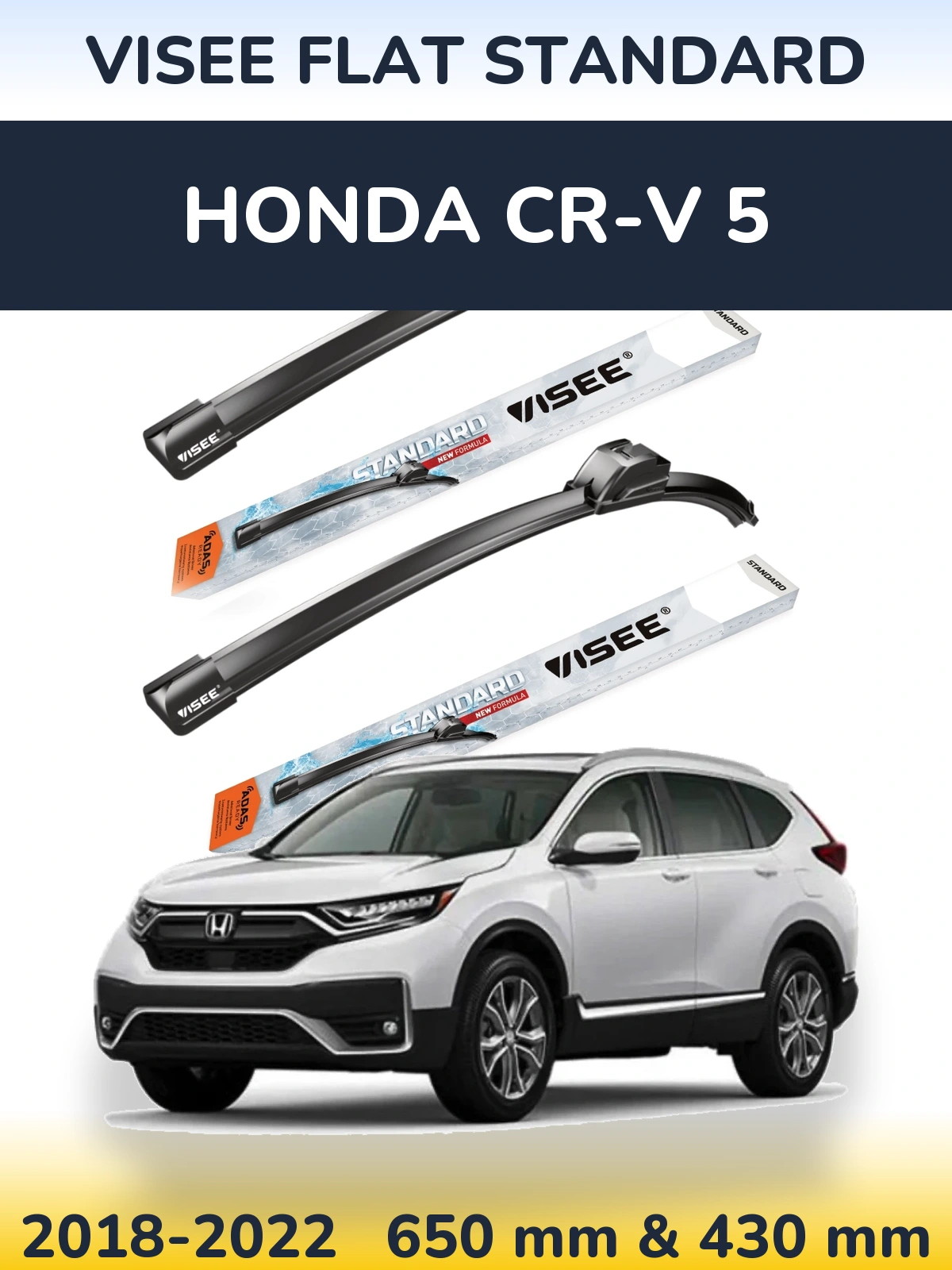 Torkarblad VISEE FLAT STANDARD för Honda CR-V 5
