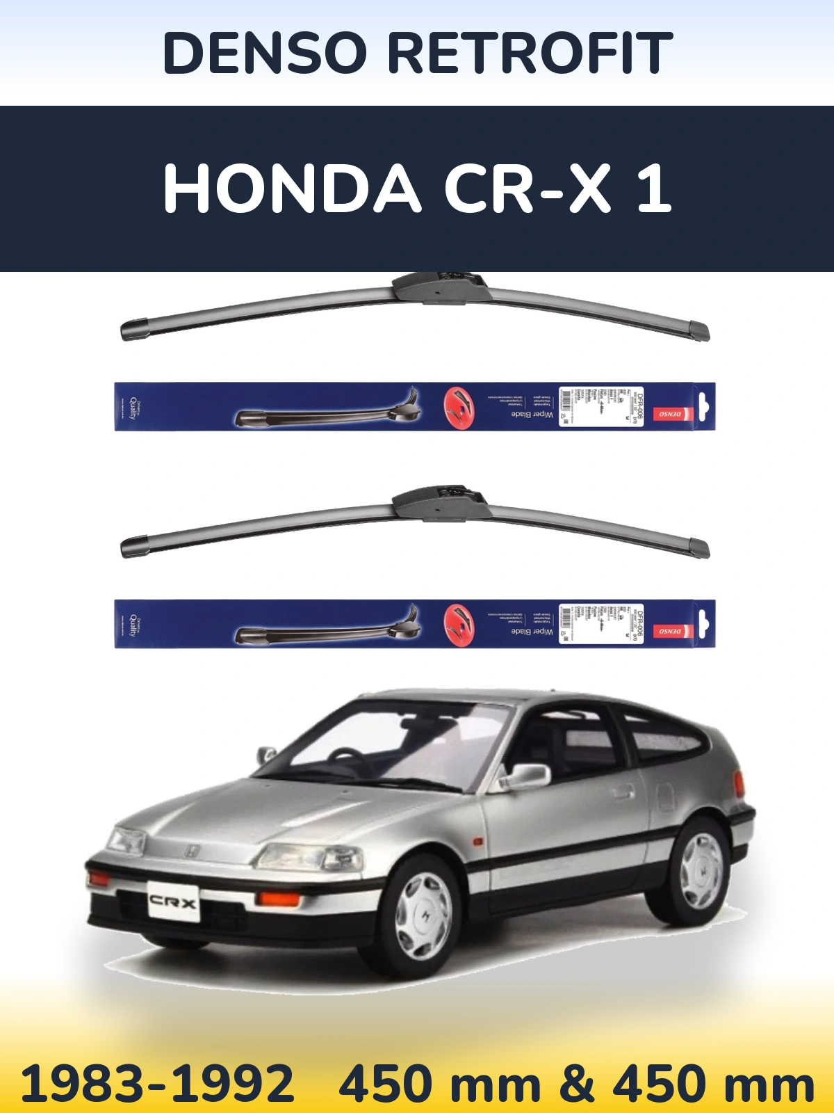 Torkarblad Denso Retrofit för Honda CR-X 1