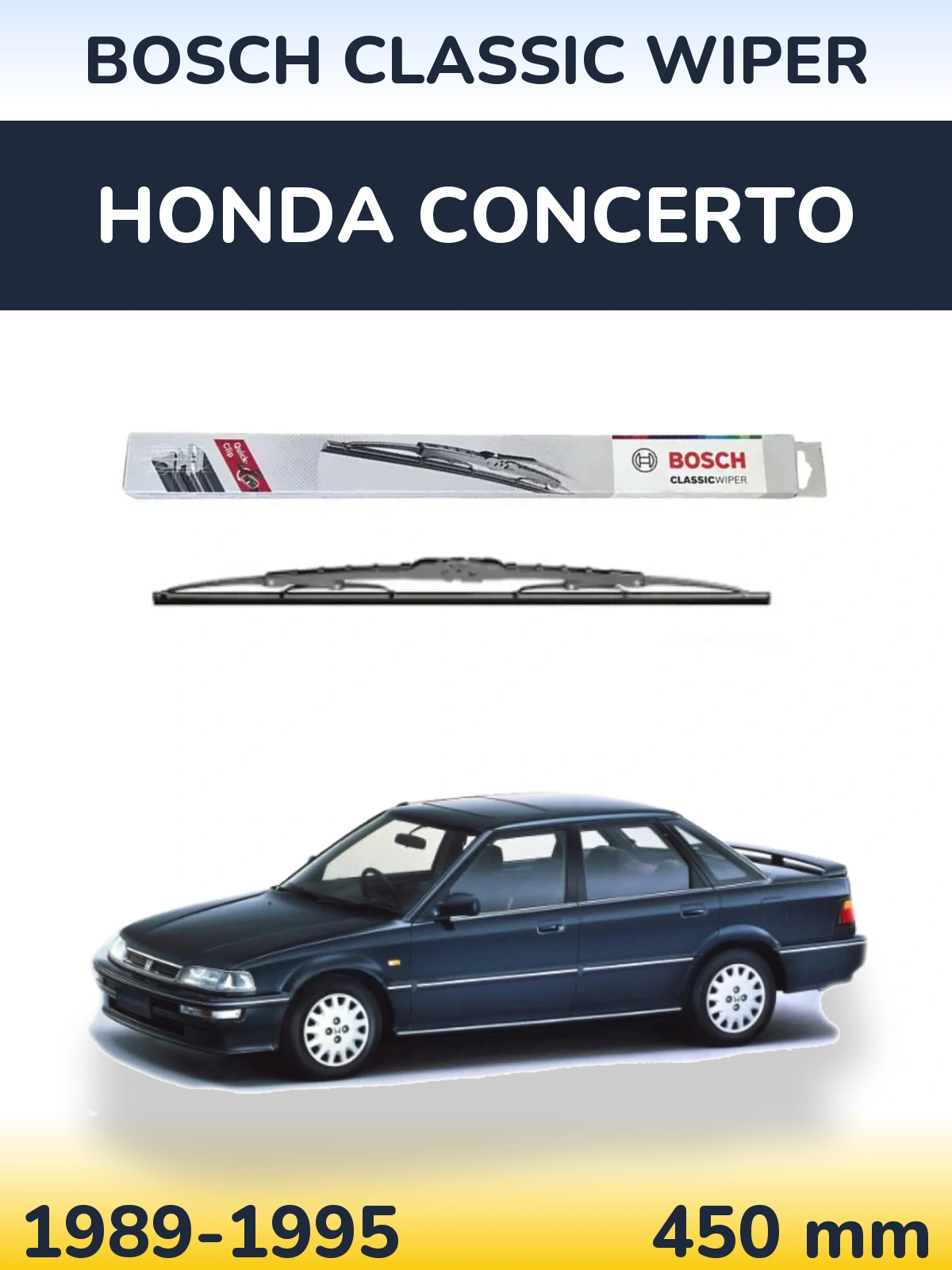 Torkarblad BOSCH Classic Wiper för Honda Concerto