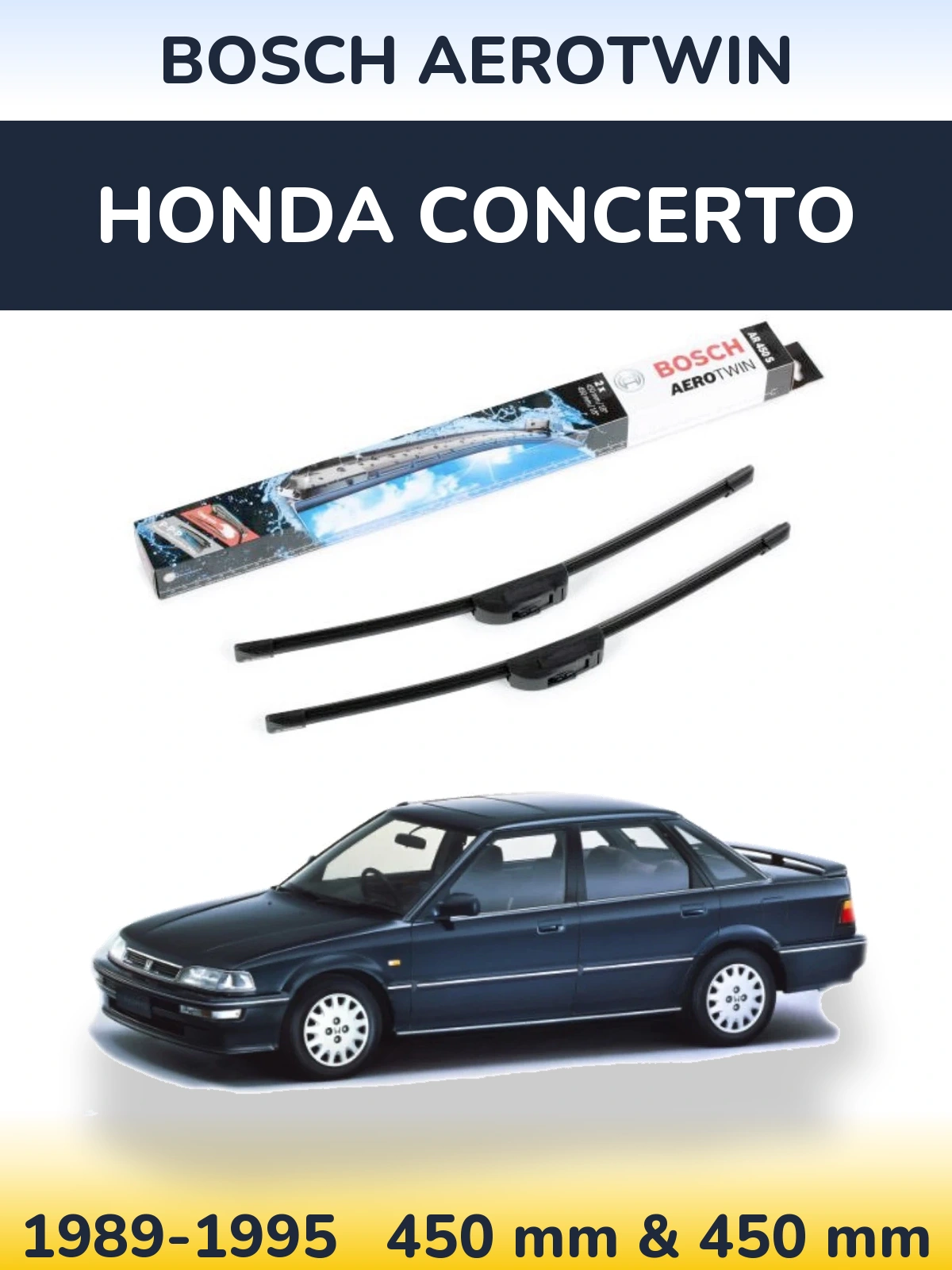 Torkarblad BOSCH AeroTwin för Honda Concerto