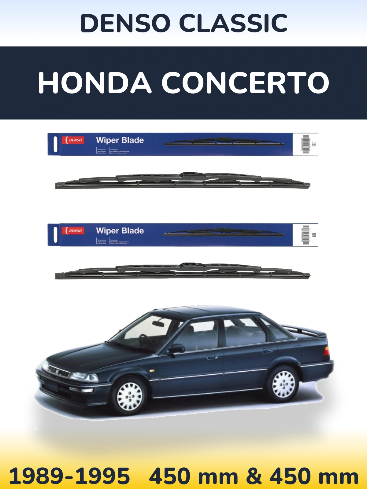 Torkarblad Denso Classic för Honda Concerto