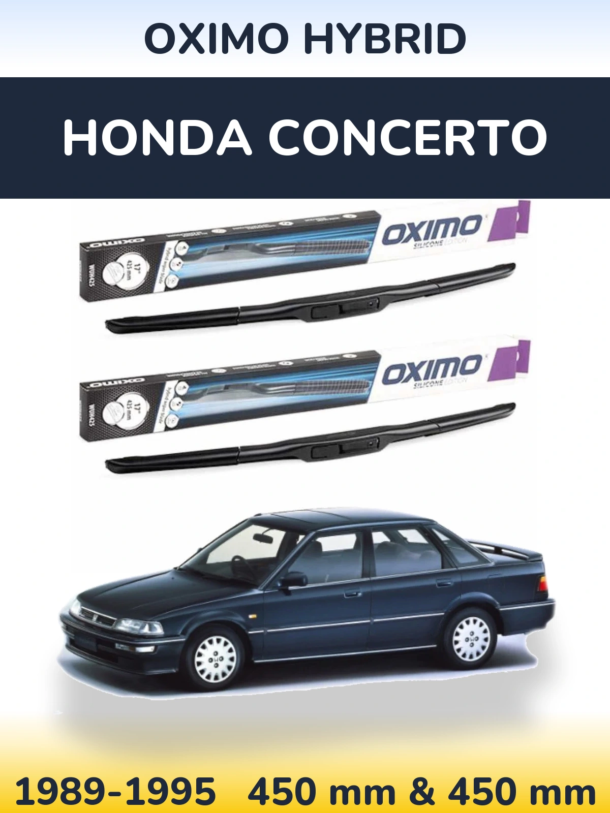 Torkarblad Oximo Hybrid för Honda Concerto
