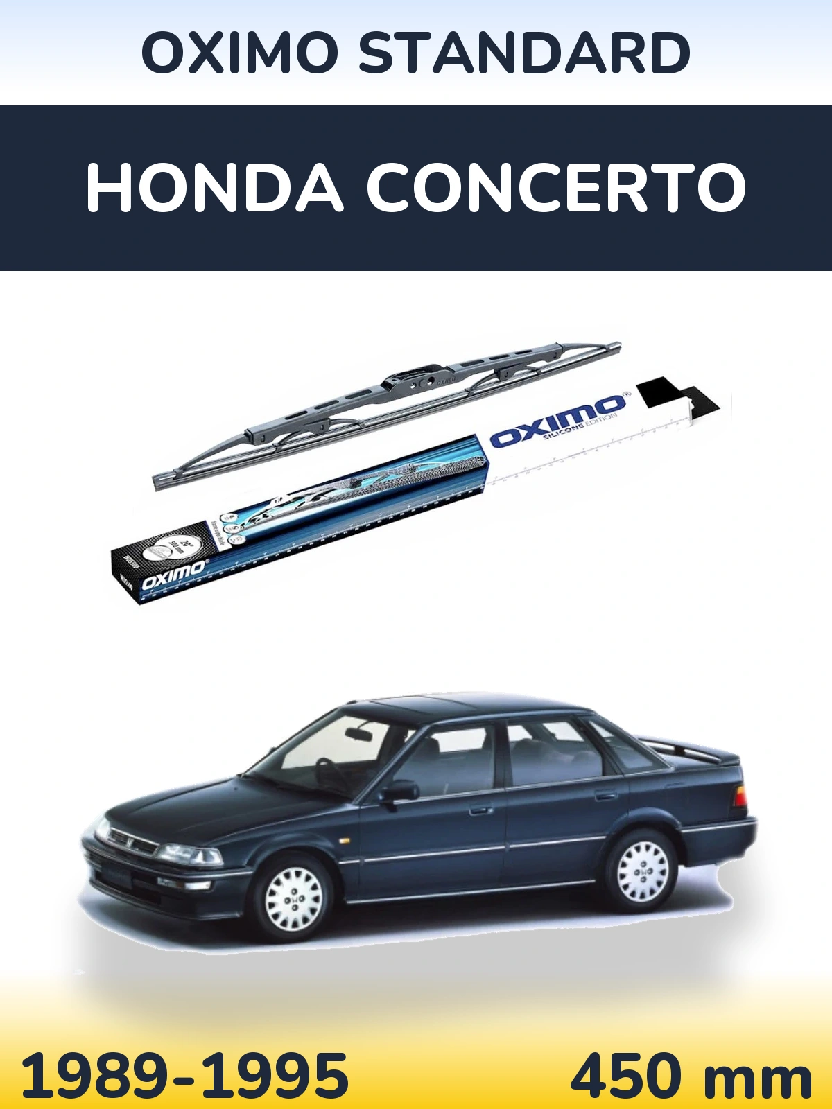 Torkarblad Oximo Standard för Honda Concerto