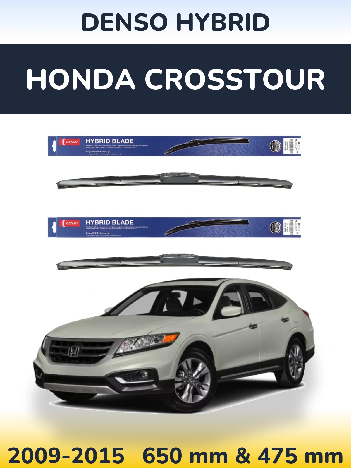 Torkarblad Denso Hybrid för Honda Crosstour
