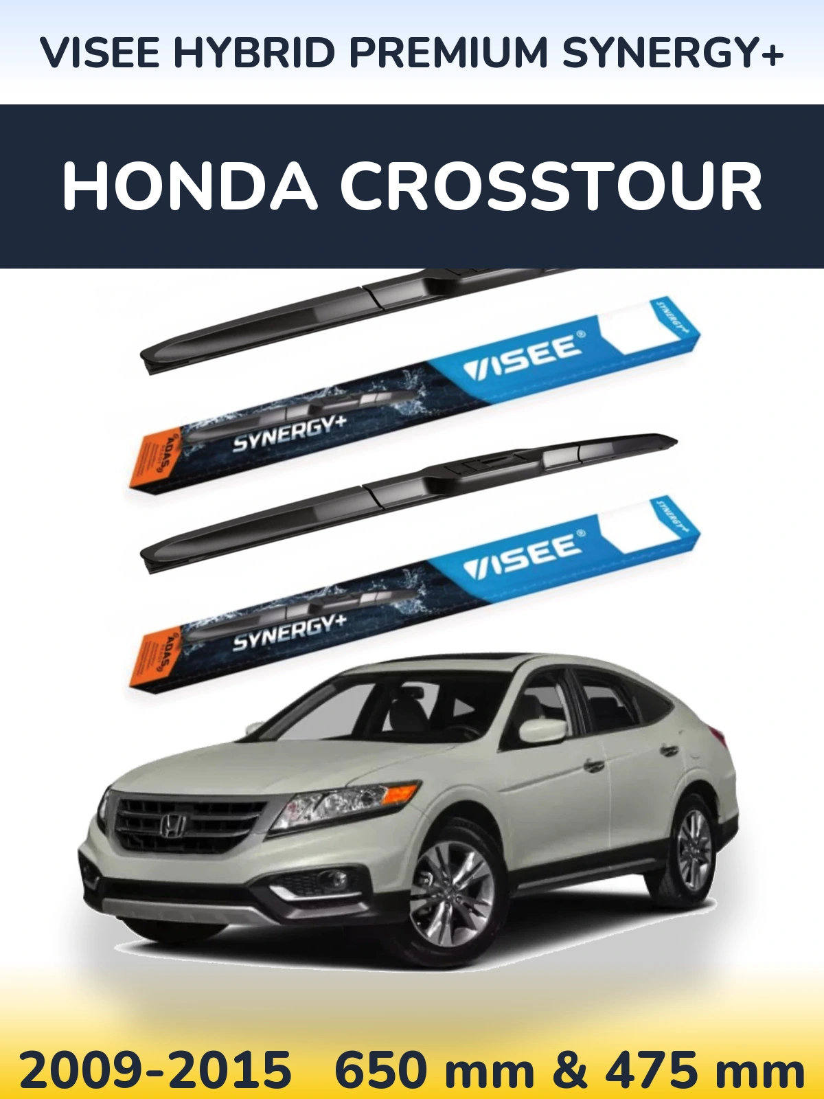 Torkarblad VISEE HYBRID PREMIUM SYNERGY+ för Honda Crosstour