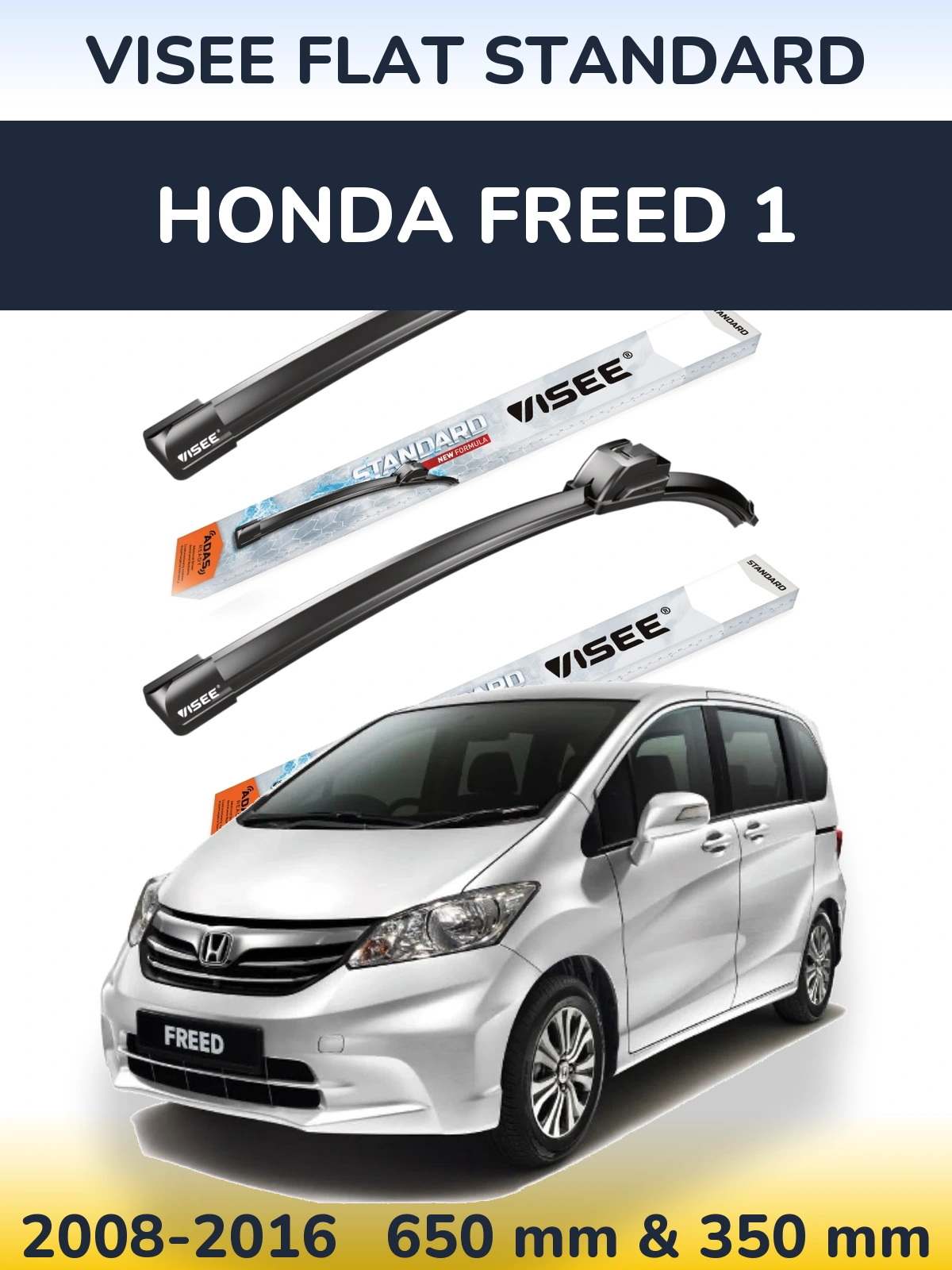 Torkarblad VISEE FLAT STANDARD för Honda Freed 1