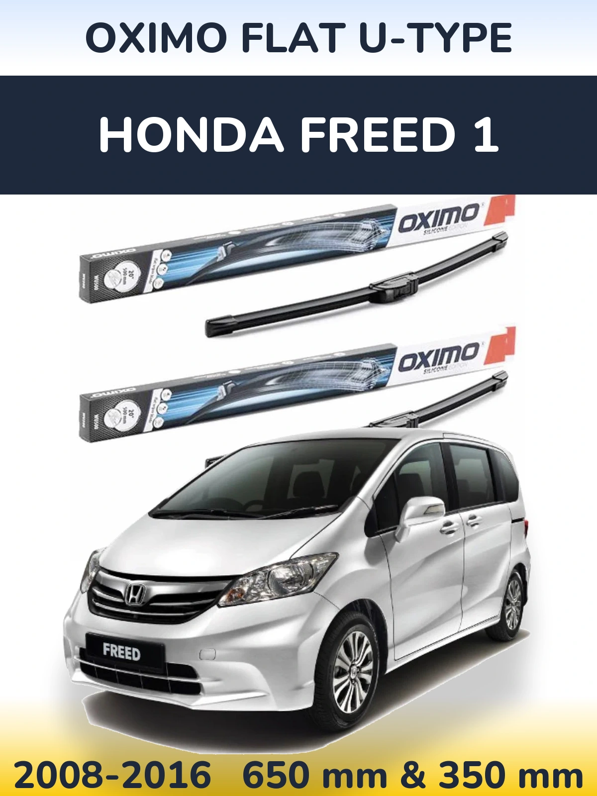 Torkarblad Oximo Flat U-type för Honda Freed 1