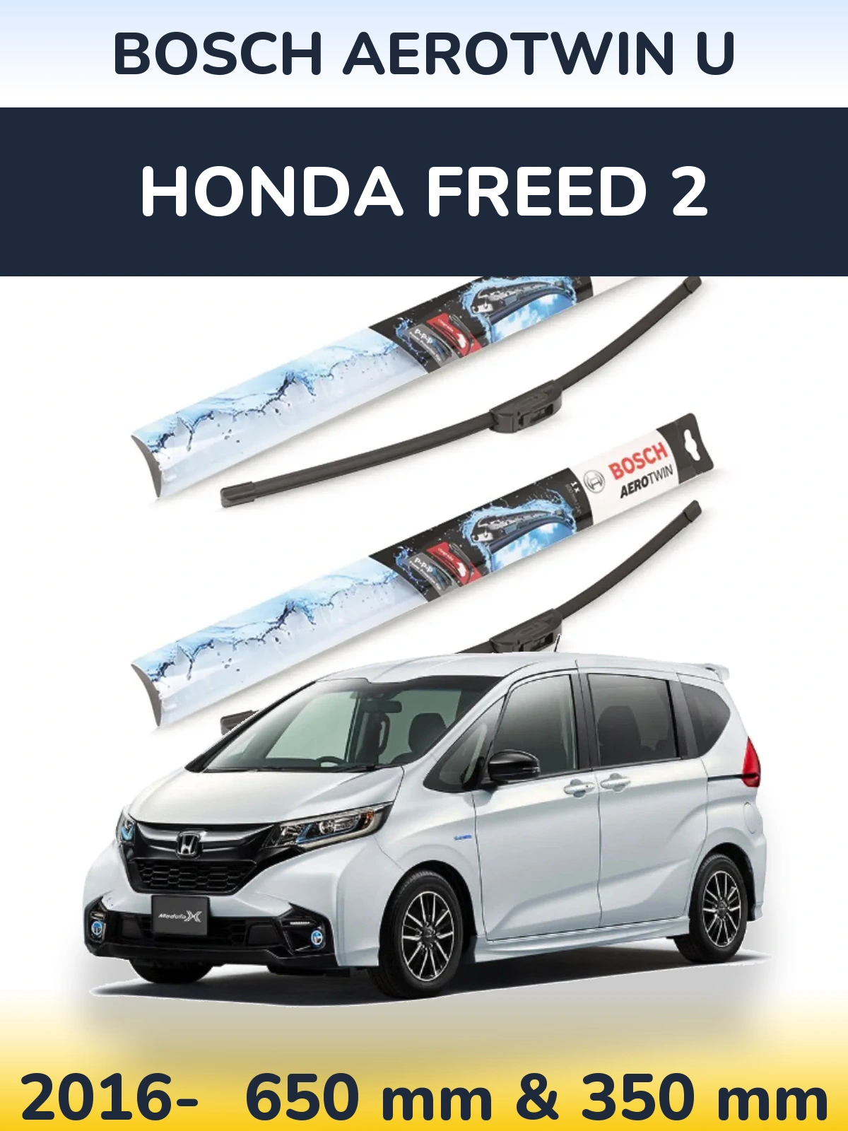 Torkarblad BOSCH AeroTwin U för Honda Freed 2