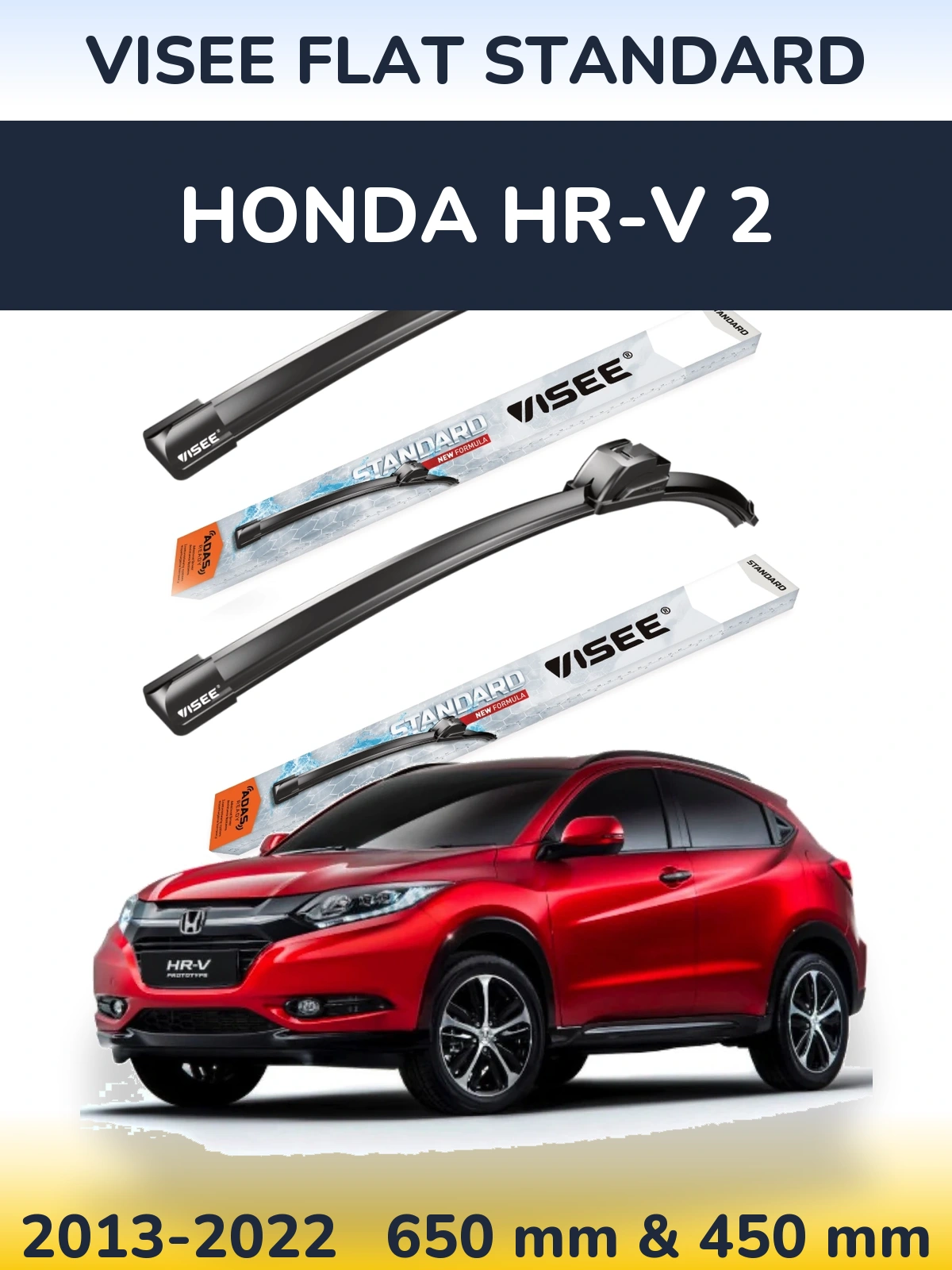 Torkarblad VISEE FLAT STANDARD för Honda HR-V 2