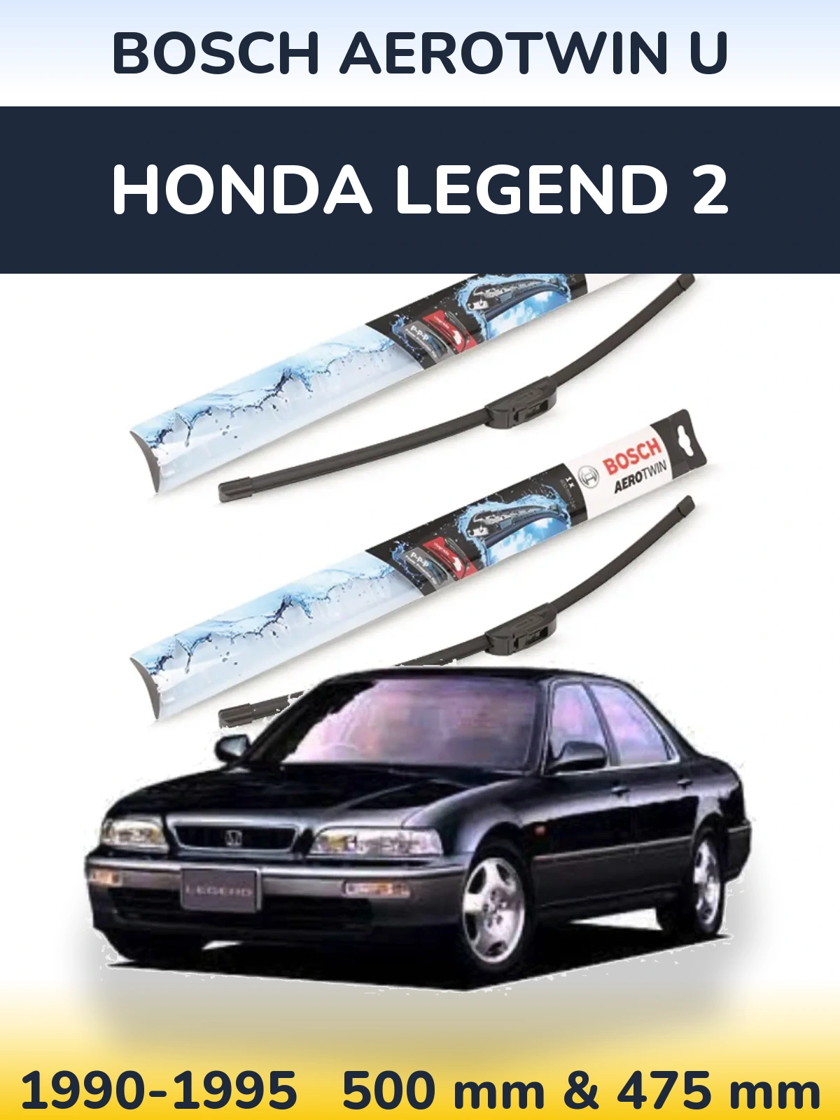 Torkarblad BOSCH AeroTwin U för Honda Legend 2