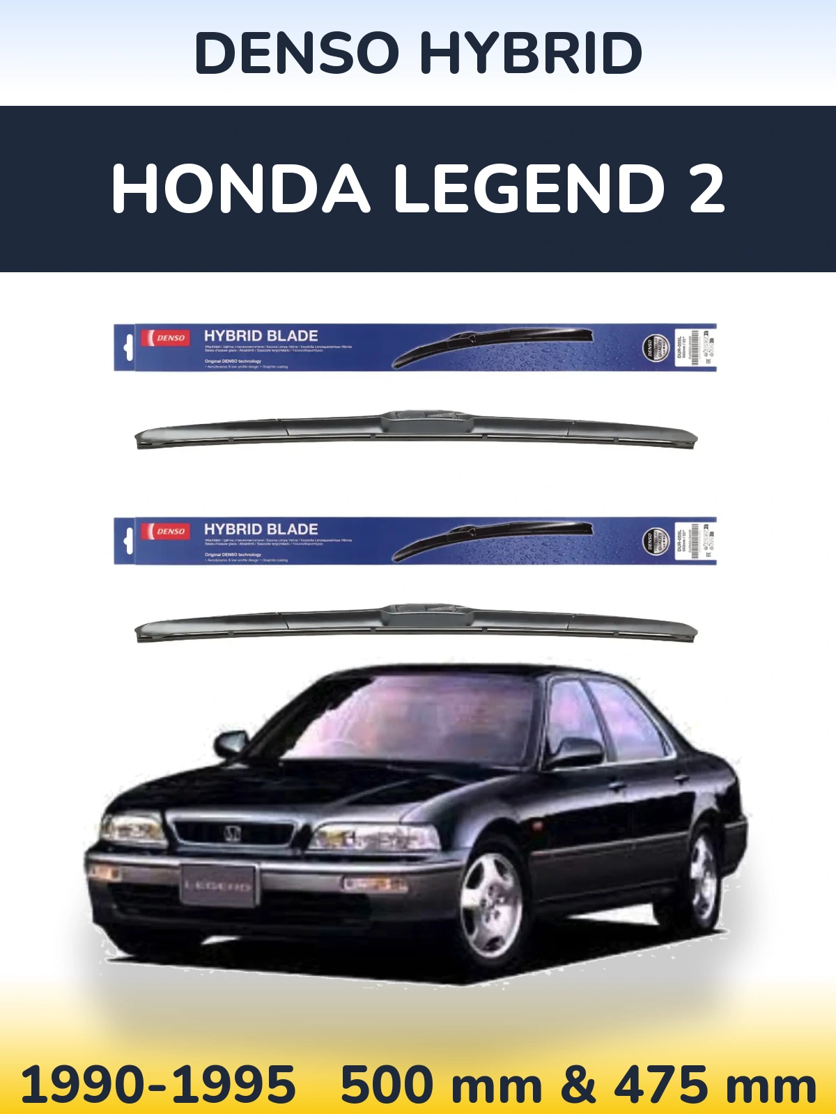 Torkarblad Denso Hybrid för Honda Legend 2
