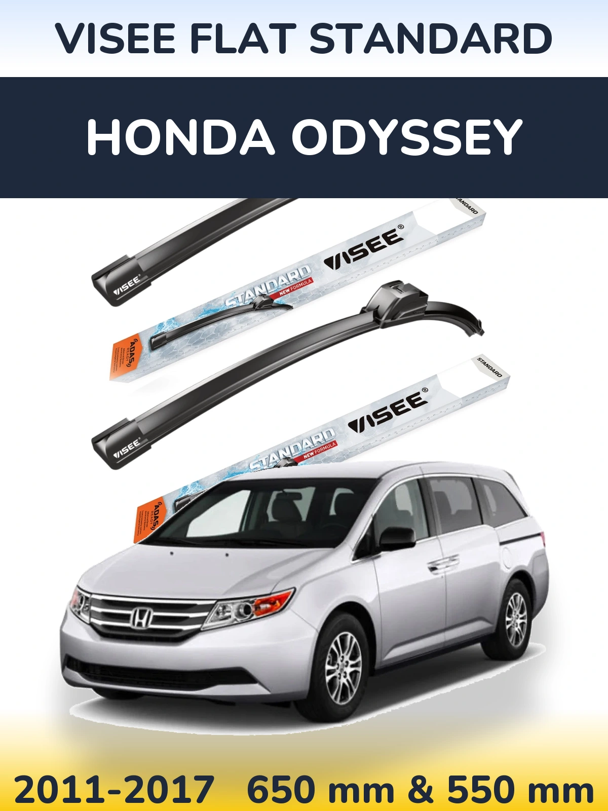 Torkarblad VISEE FLAT STANDARD för Honda Odyssey