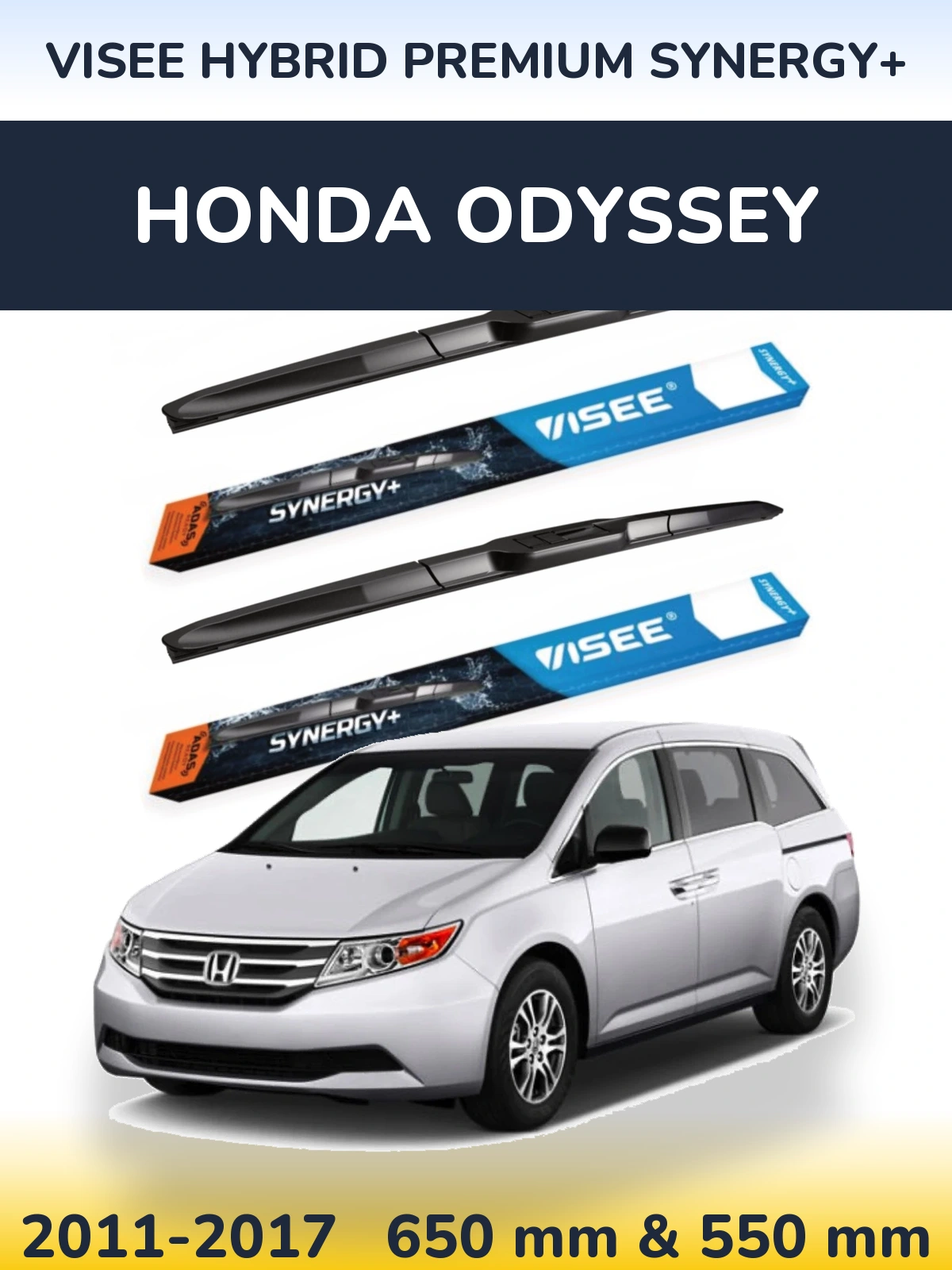 Torkarblad VISEE HYBRID PREMIUM SYNERGY+ för Honda Odyssey