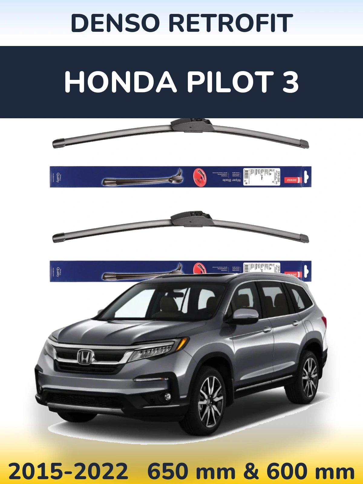 Torkarblad Denso Retrofit för Honda Pilot 3