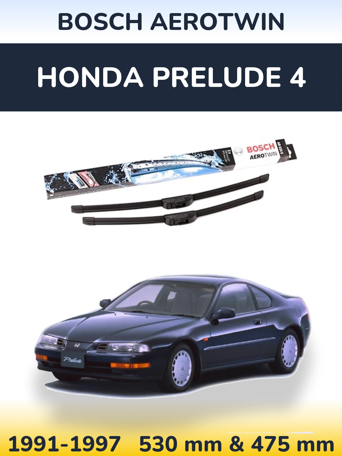 Torkarblad BOSCH AeroTwin för Honda Prelude 4
