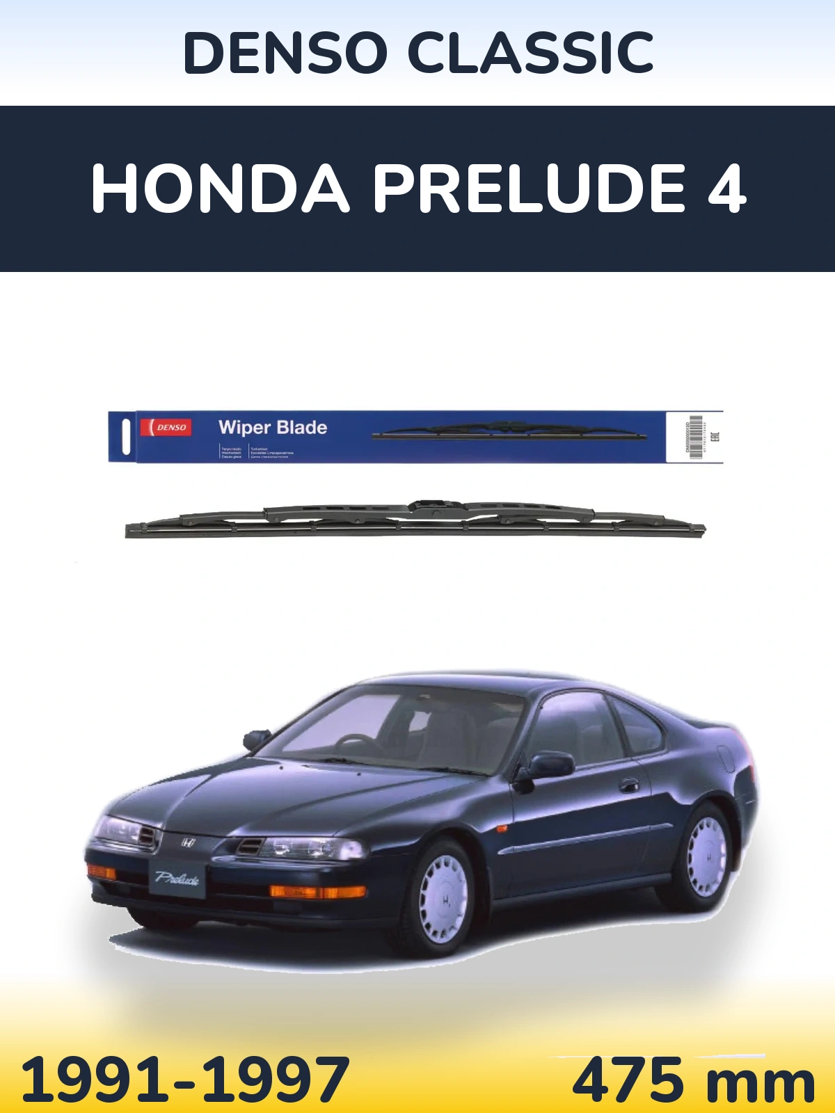 Torkarblad Denso Classic för Honda Prelude 4
