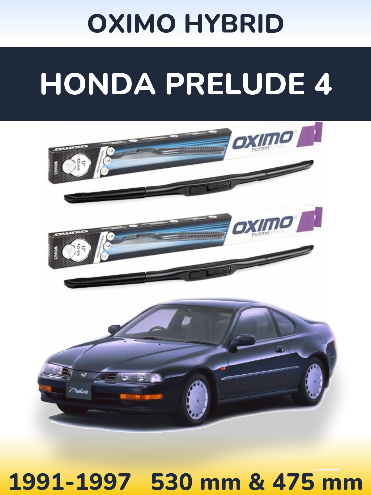 Torkarblad Oximo Hybrid för Honda Prelude 4
