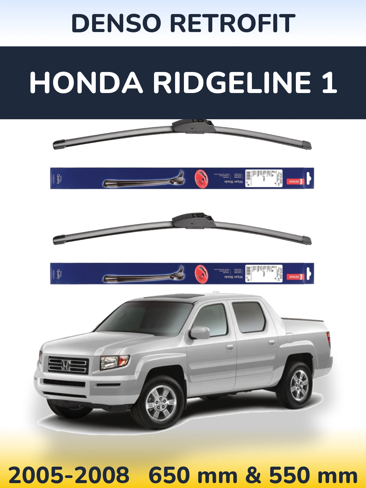 Torkarblad Denso Retrofit för Honda Ridgeline 1