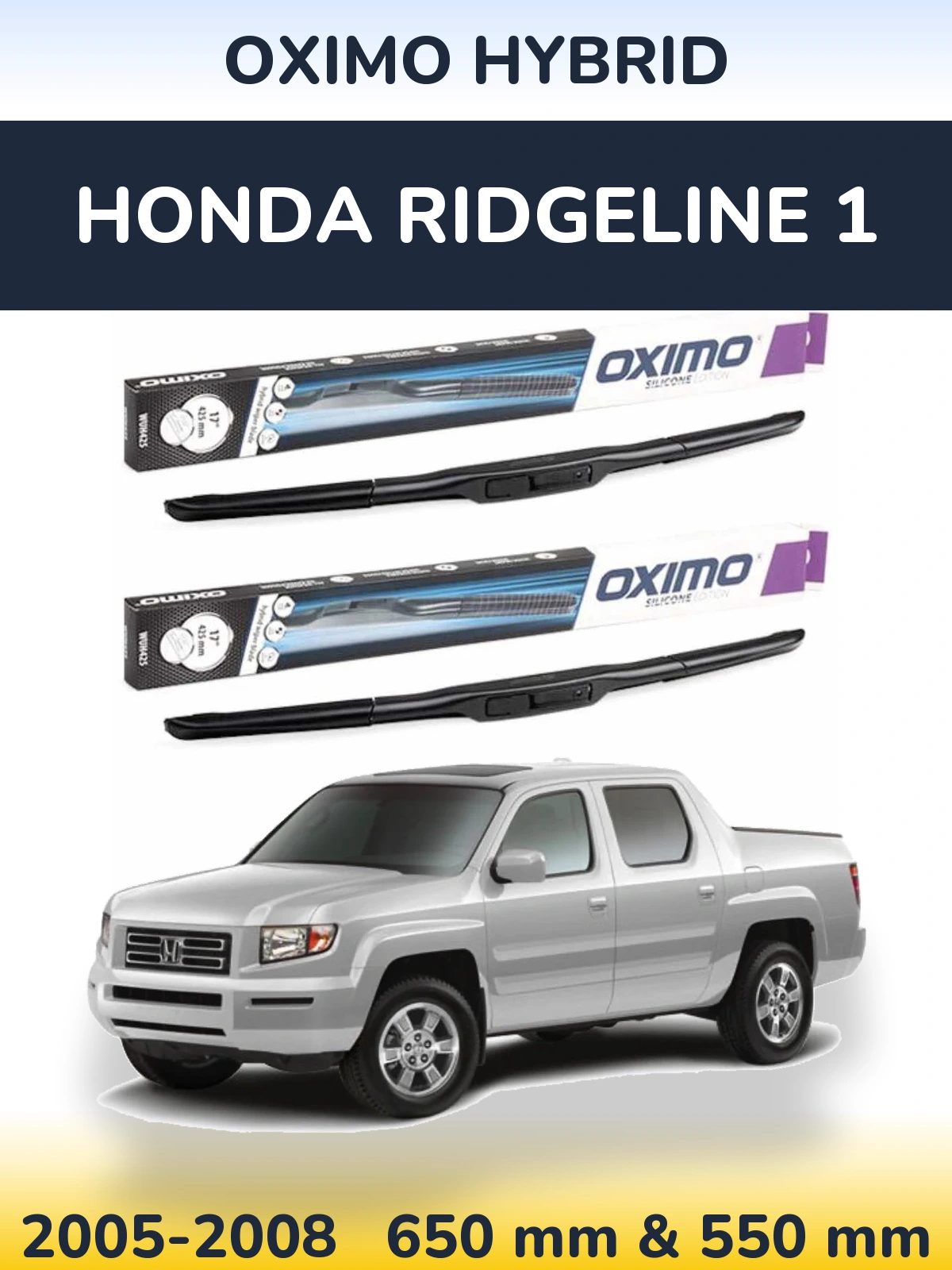 Torkarblad Oximo Hybrid för Honda Ridgeline 1