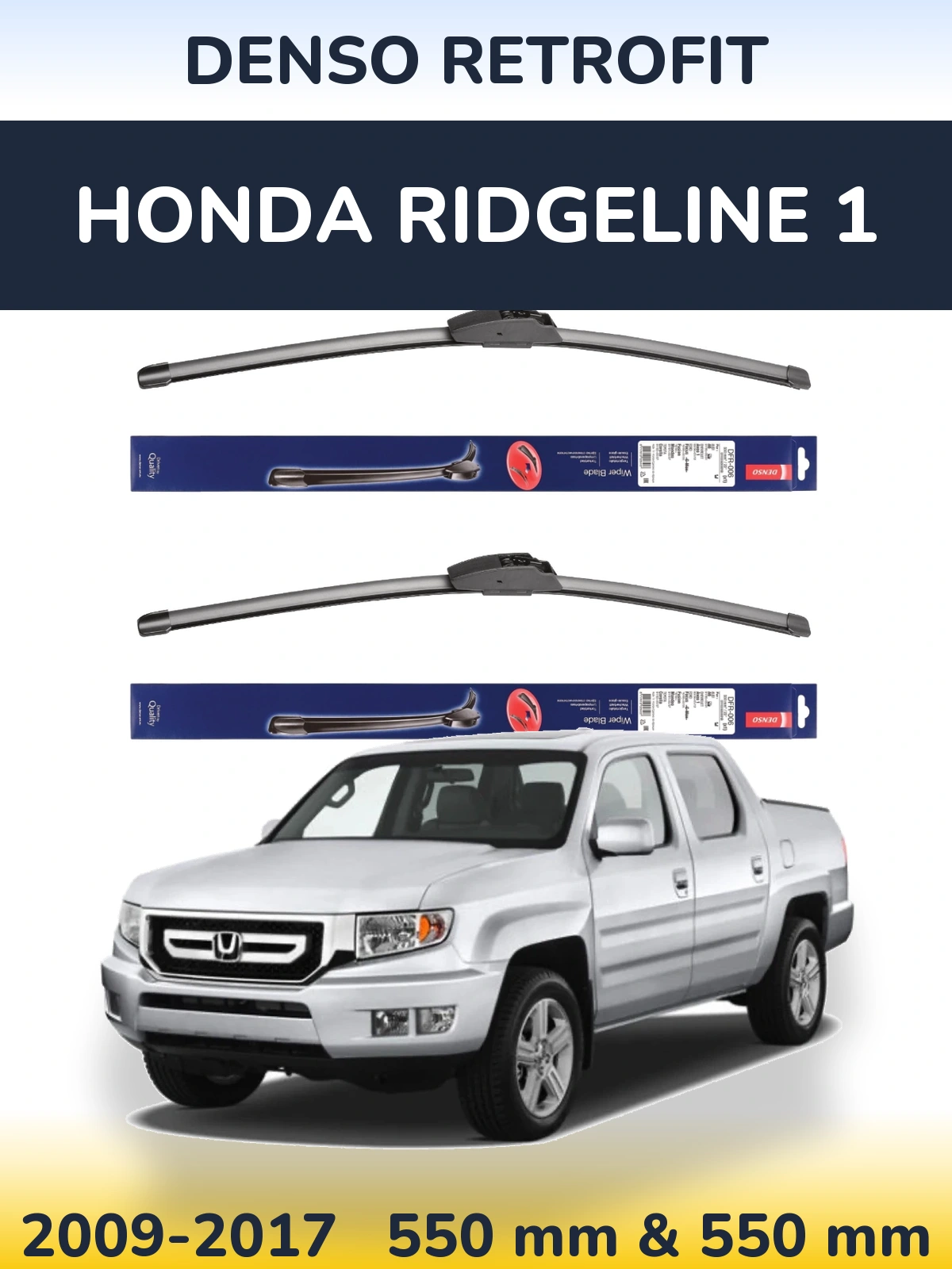 Torkarblad Denso Retrofit för Honda Ridgeline 1
