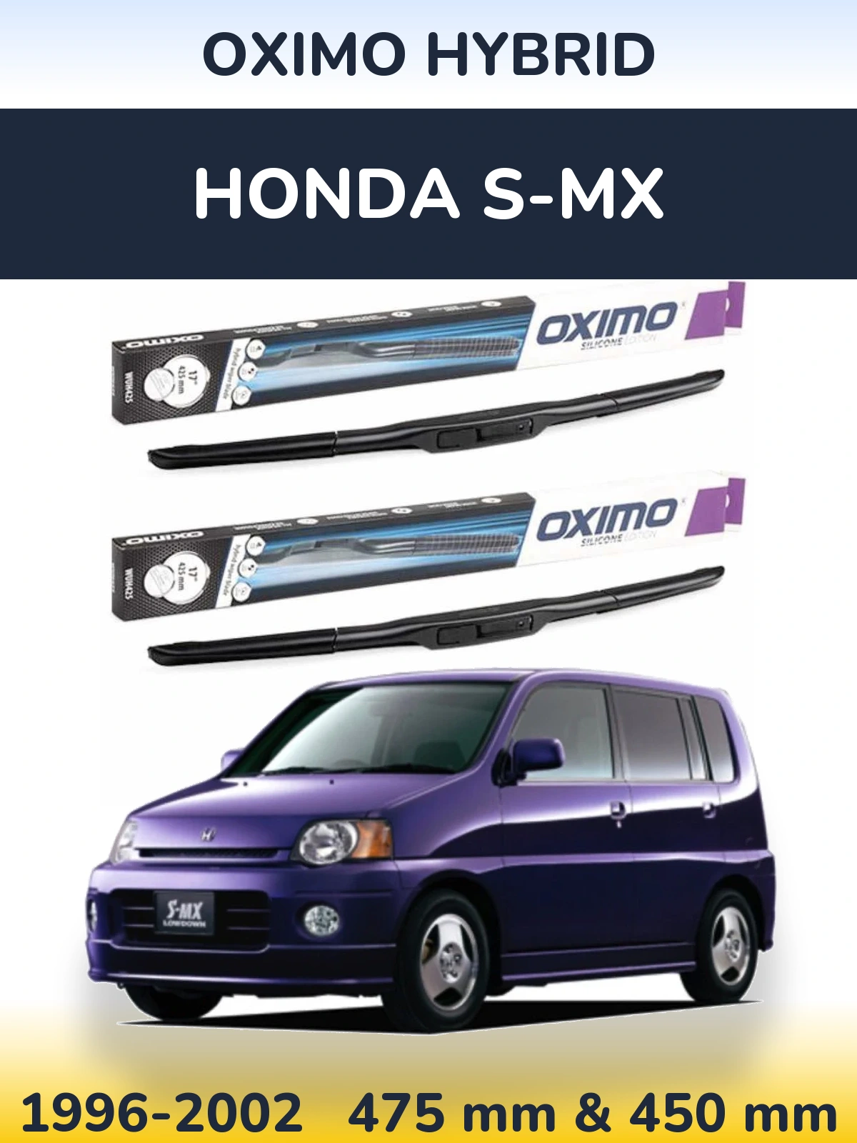 Torkarblad Oximo Hybrid för Honda S-MX