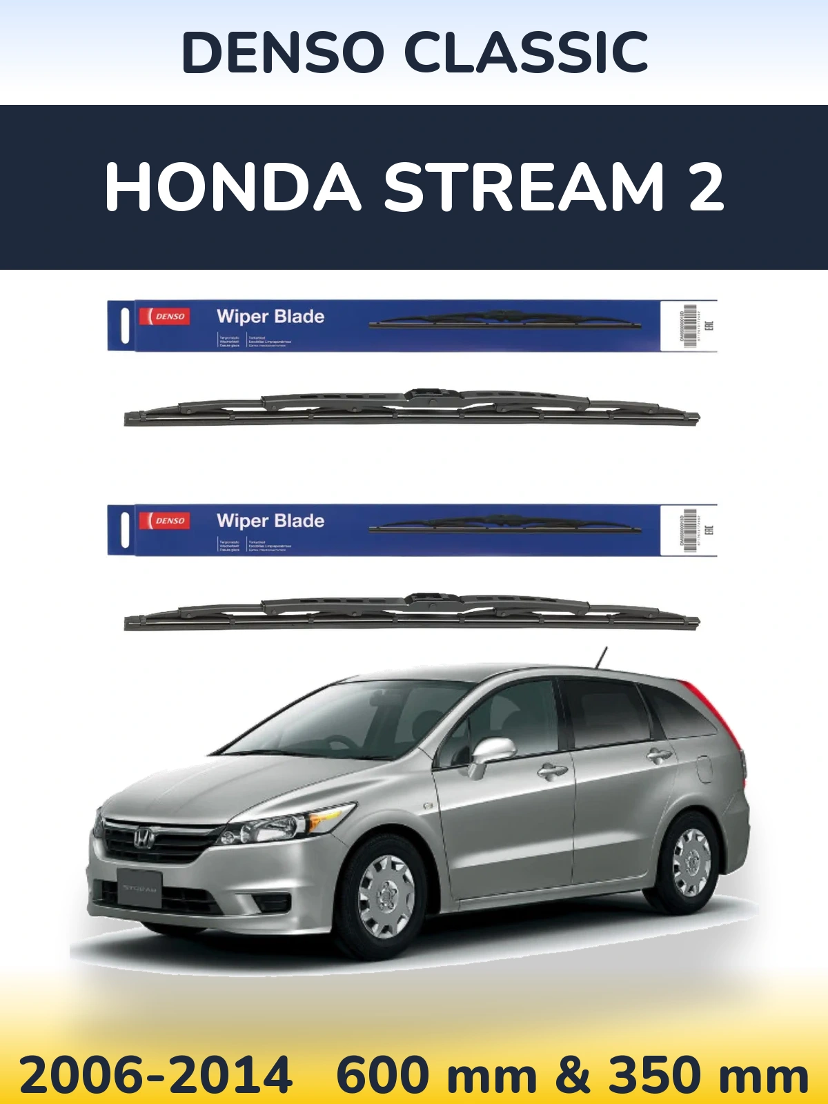 Torkarblad Denso Classic för Honda Stream 2