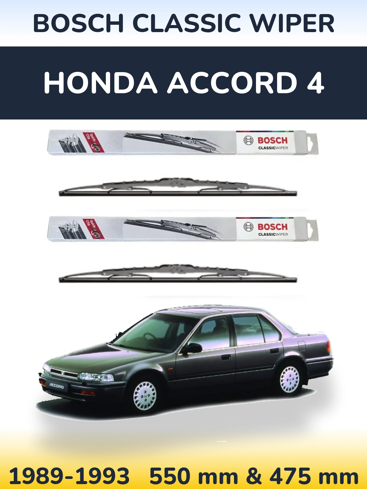 Torkarblad BOSCH Classic Wiper för Honda Accord 4