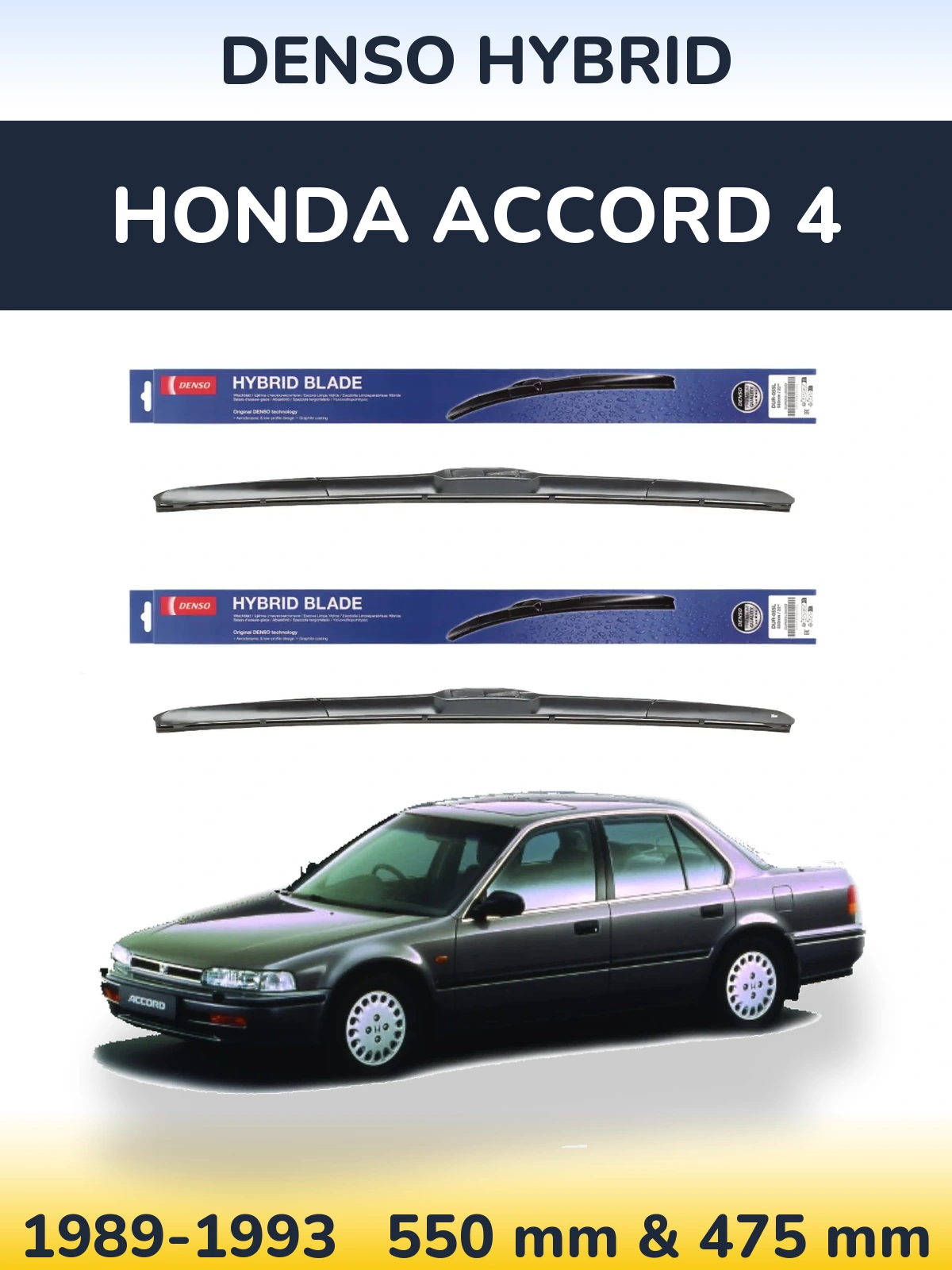 Torkarblad Denso Hybrid för Honda Accord 4