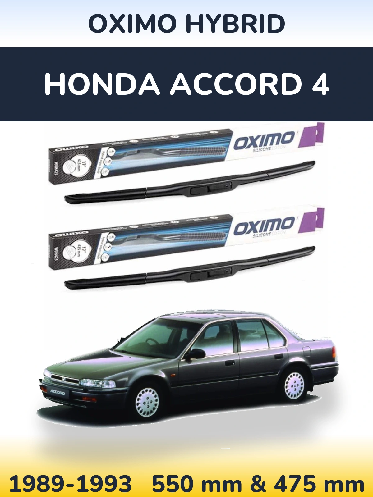 Torkarblad Oximo Hybrid för Honda Accord 4
