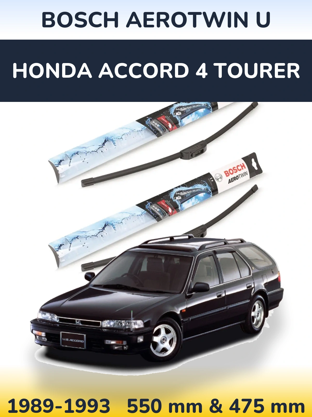 Torkarblad BOSCH AeroTwin U för Honda Accord 4 Tourer