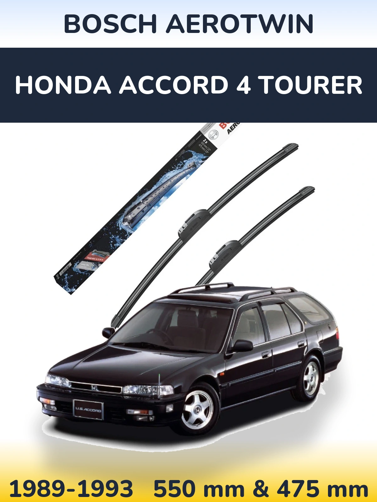 Torkarblad BOSCH AeroTwin för Honda Accord 4 Tourer