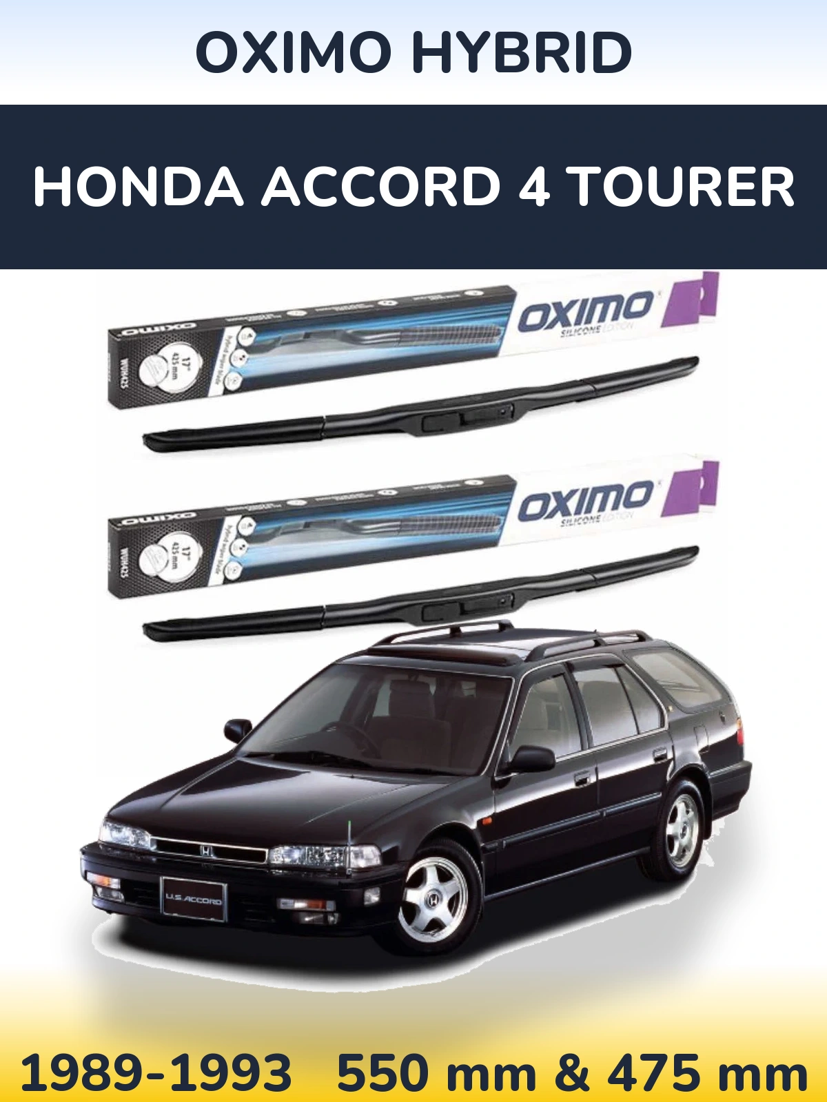 Torkarblad Oximo Hybrid för Honda Accord 4 Tourer