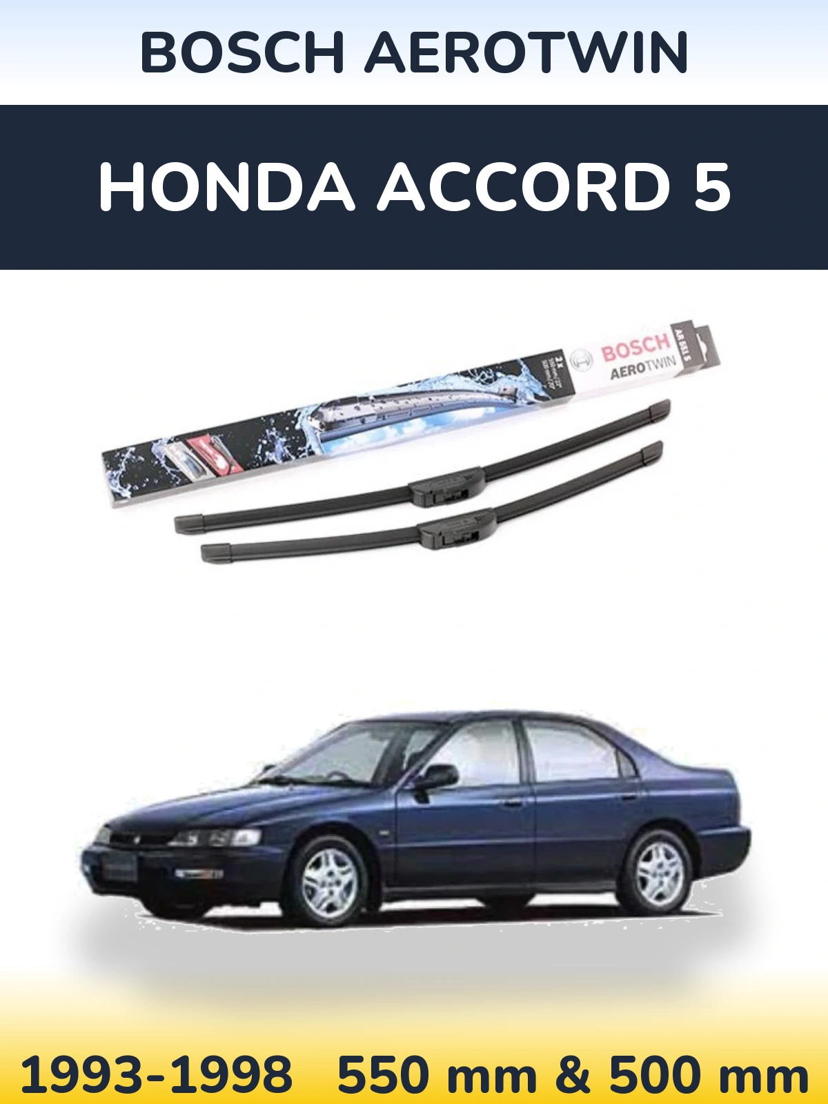 Torkarblad BOSCH AeroTwin för Honda Accord 5