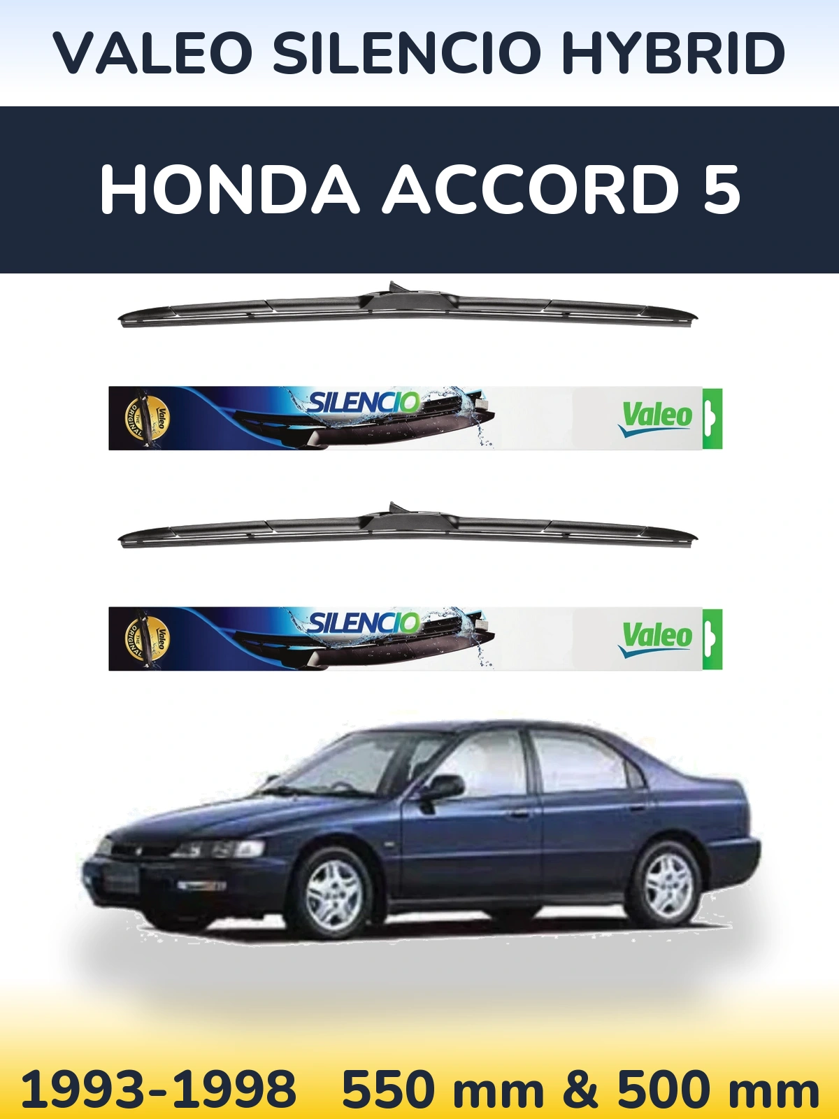 Torkarblad Valeo Silencio Hybrid för Honda Accord 5