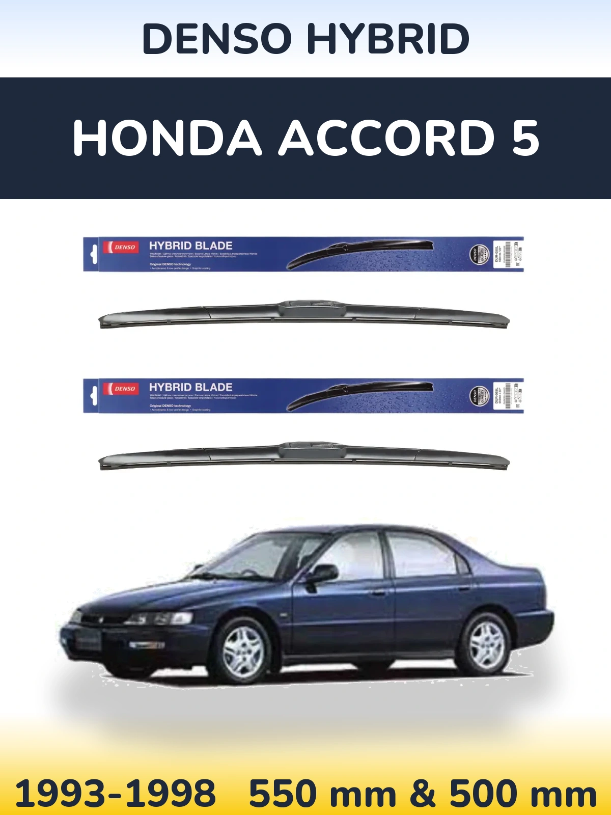 Torkarblad Denso Hybrid för Honda Accord 5